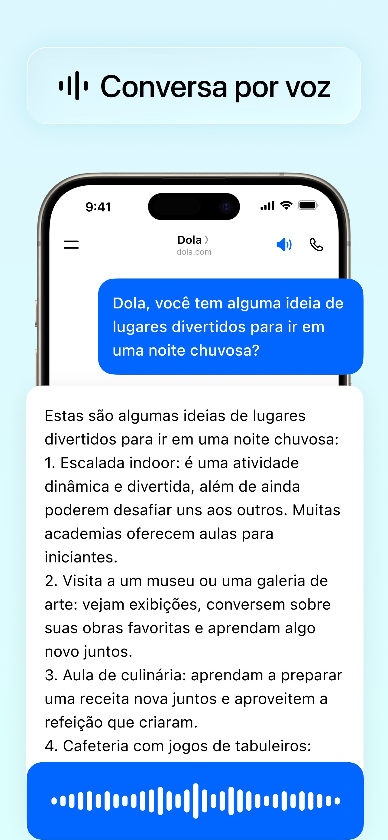 Captura de ecrã 2 da app Dola: assist. inteligente (IA)