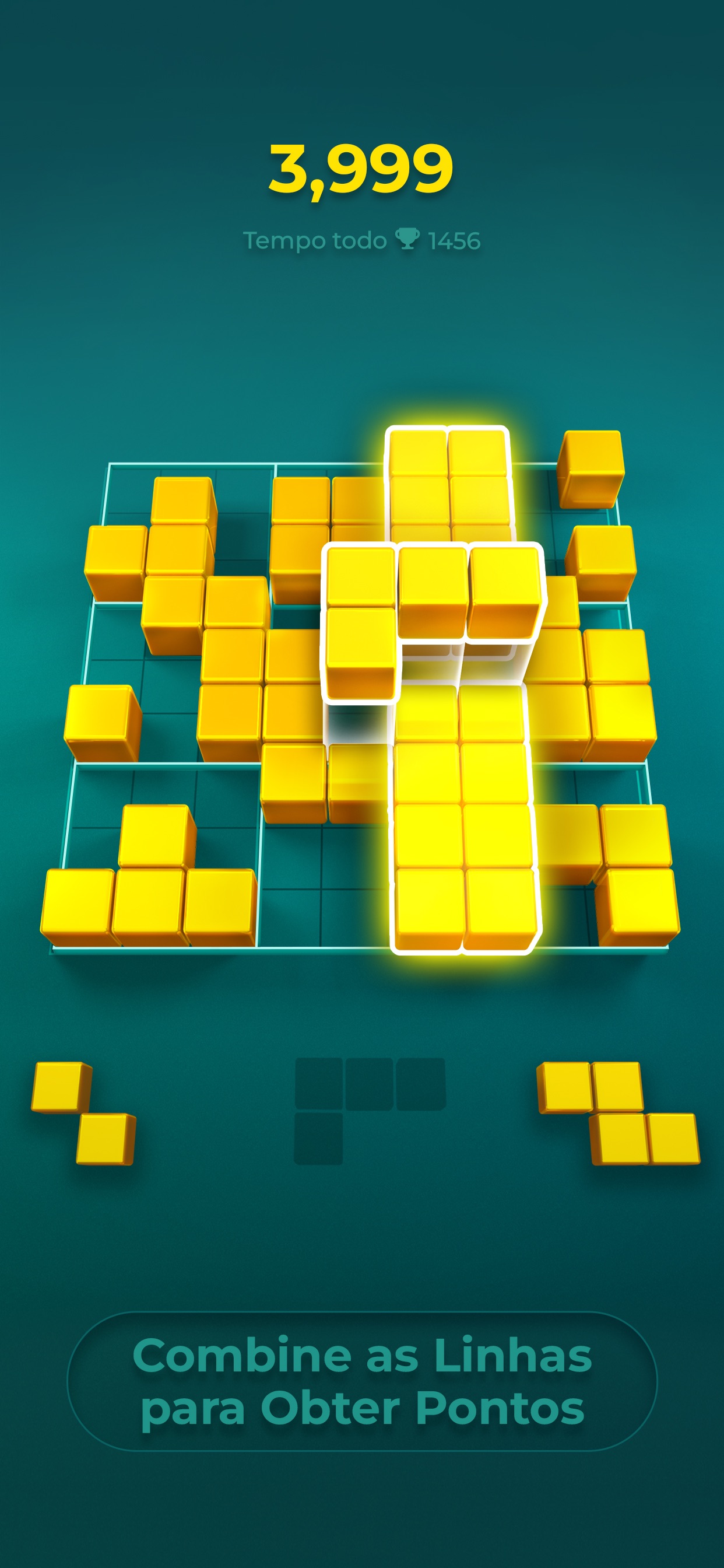 Captura de ecrã 1 da app Puzzle blocks: jogos de tijolo