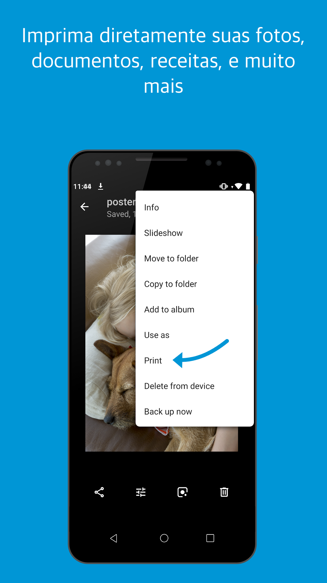 Captura de ecrã 2 da app manutenção da impressora