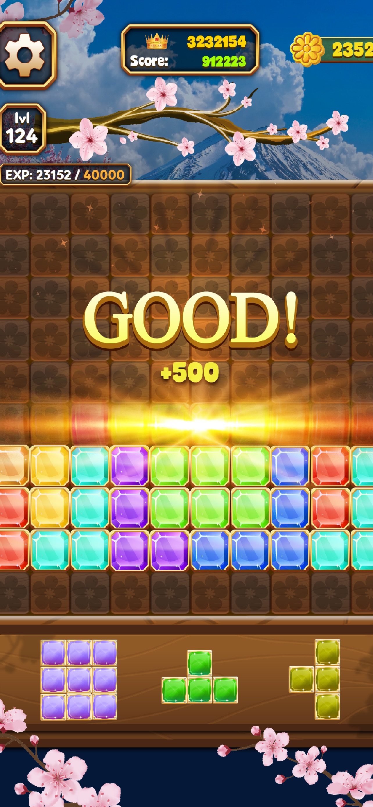 Captura de ecrã 4 da app Gem Block Puzzle Game