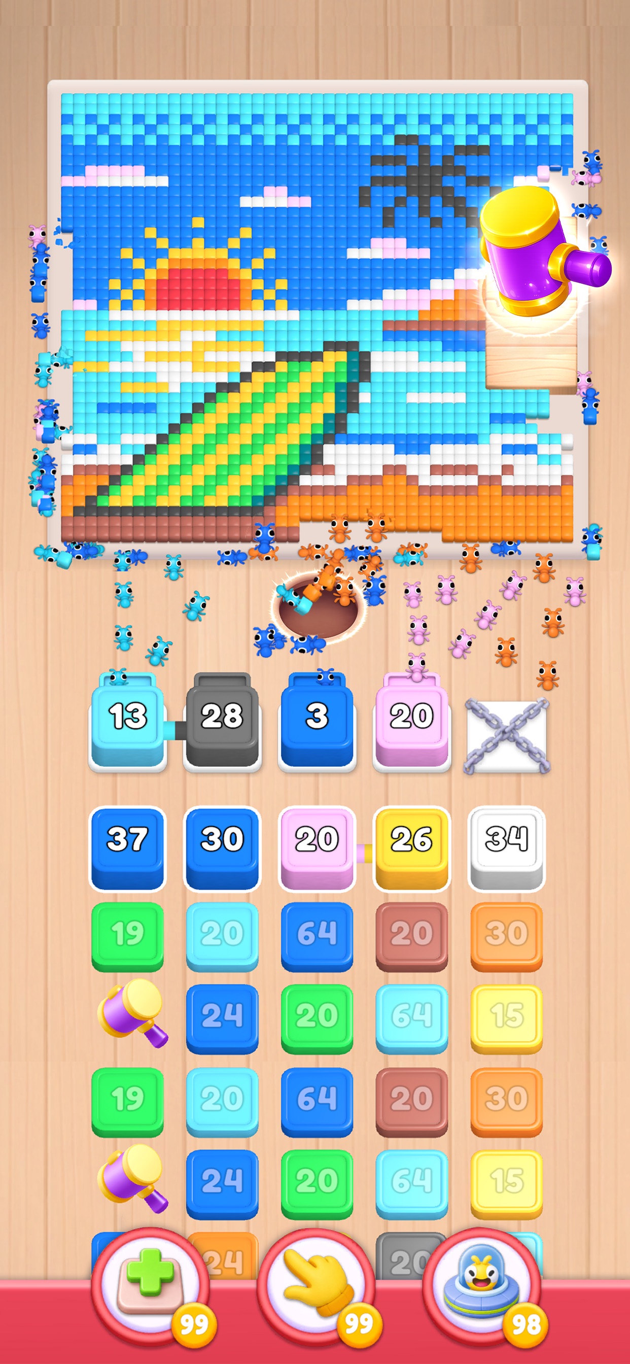 Captura de ecrã 4 da app Food Hunt: Pixel Puzzle