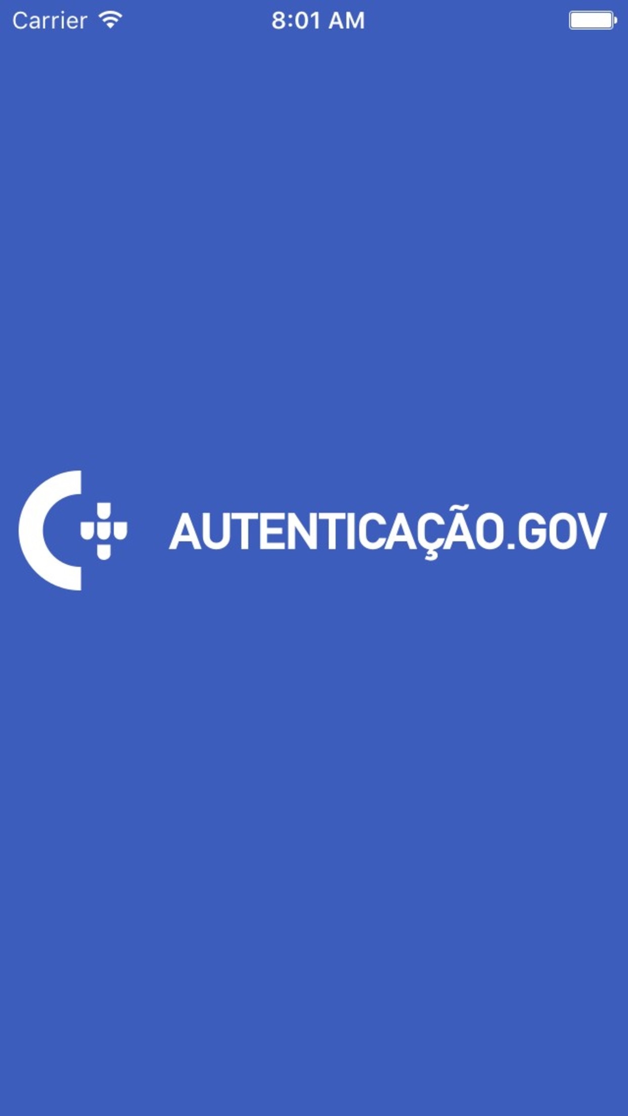 Captura de ecrã 1 da app Autenticação Gov