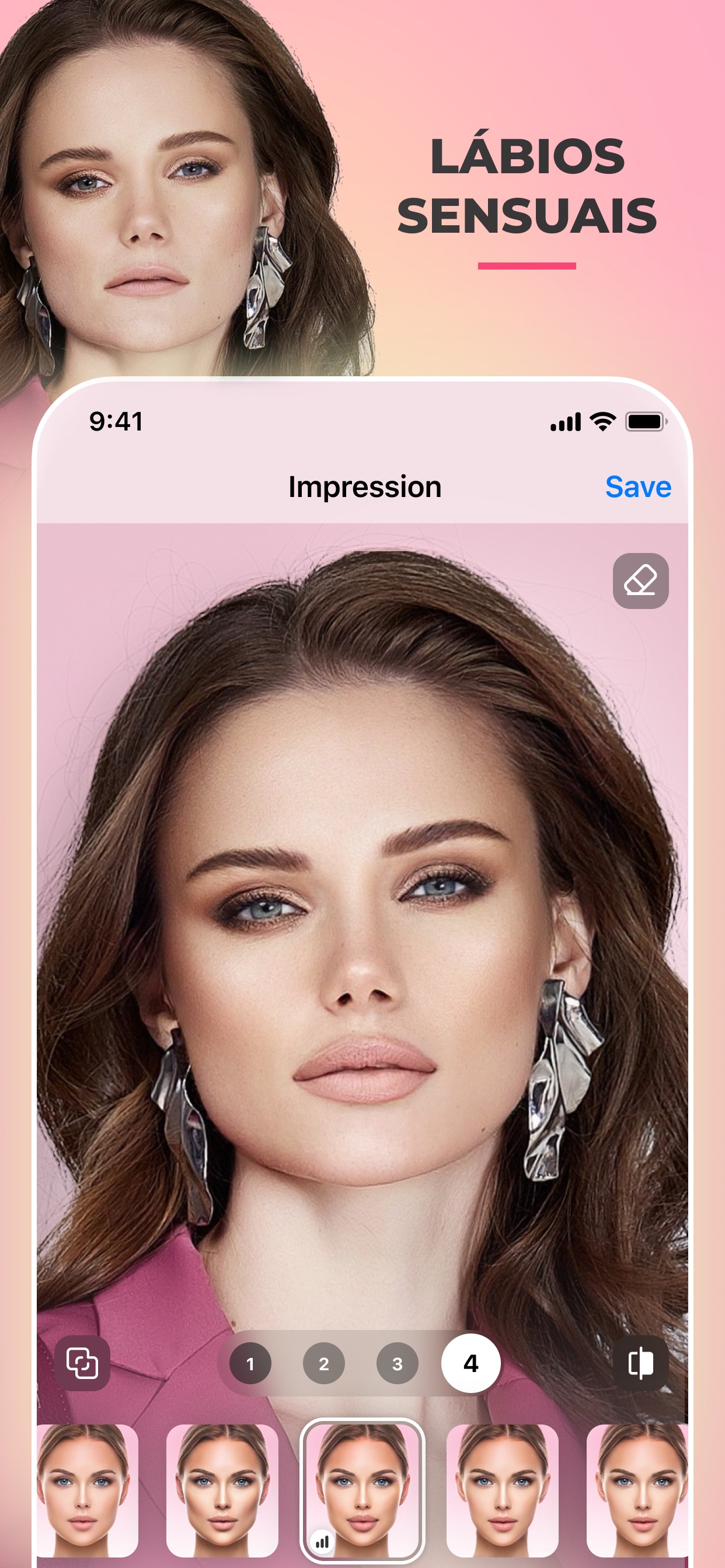 Captura de ecrã 4 da app FaceApp: Editor de Rostos