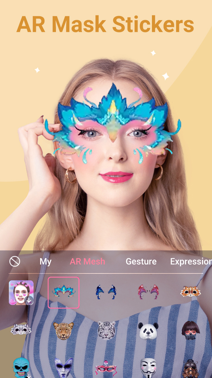 Captura de ecrã 2 da app Beauty Camera - Selfie,Adesivo