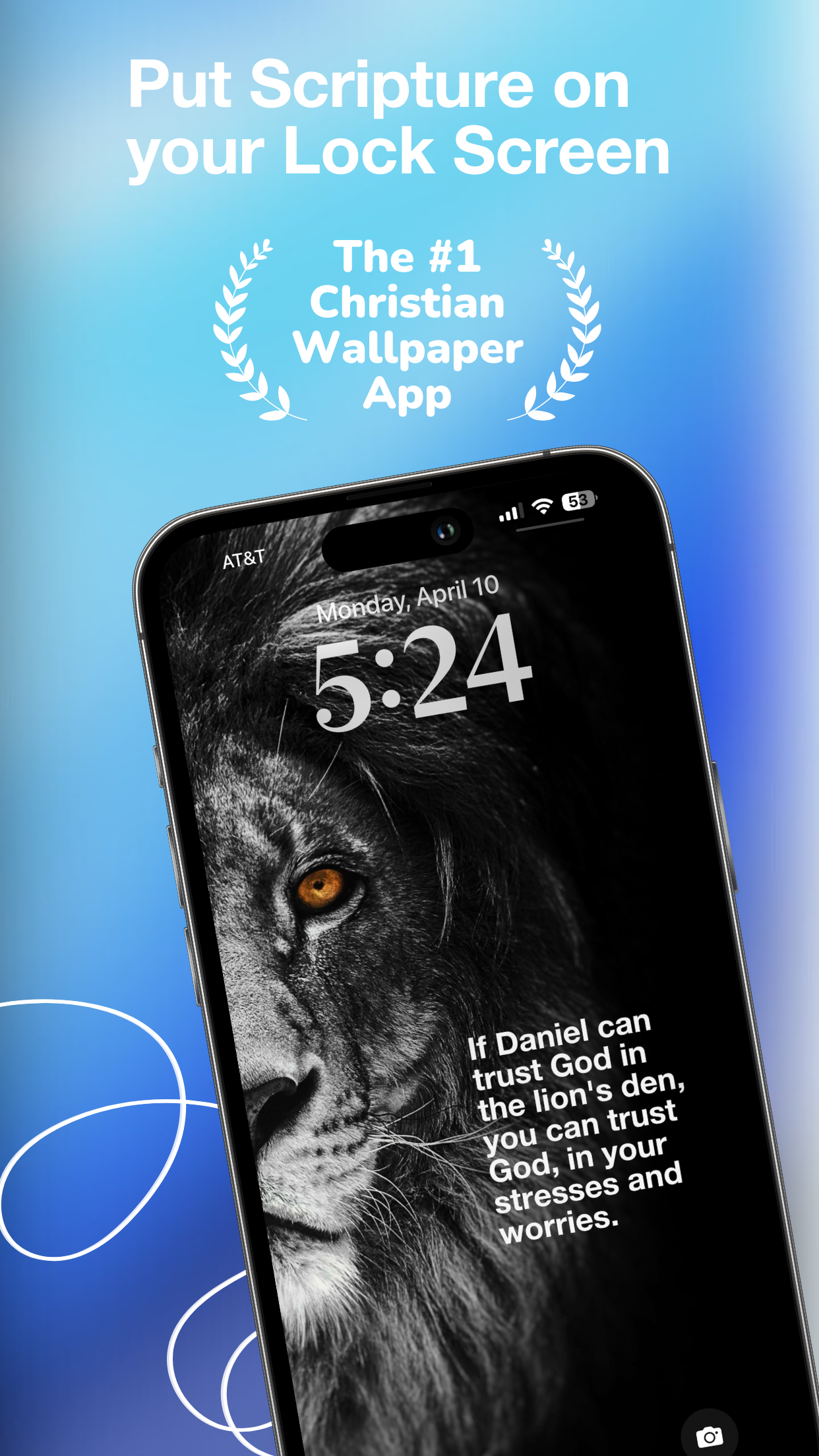 Captura de ecrã 1 da app Bible Lock Screens + Devos