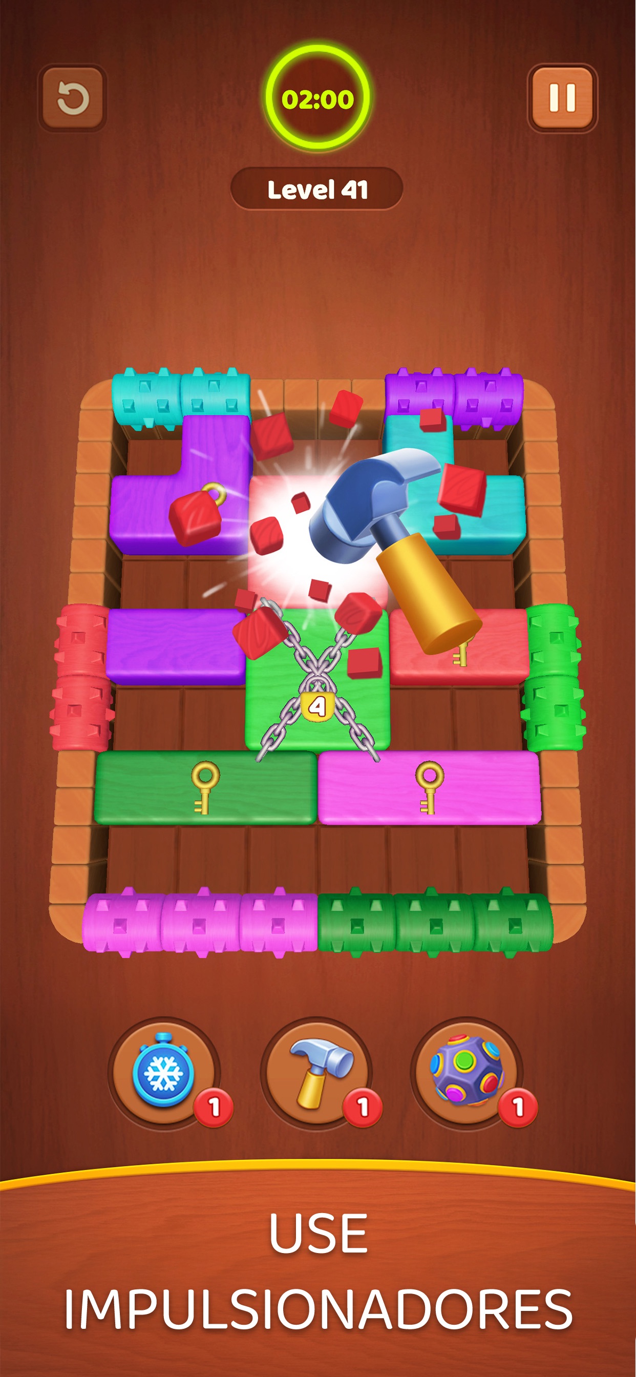 Captura de ecrã 3 da app Wood Block Jam