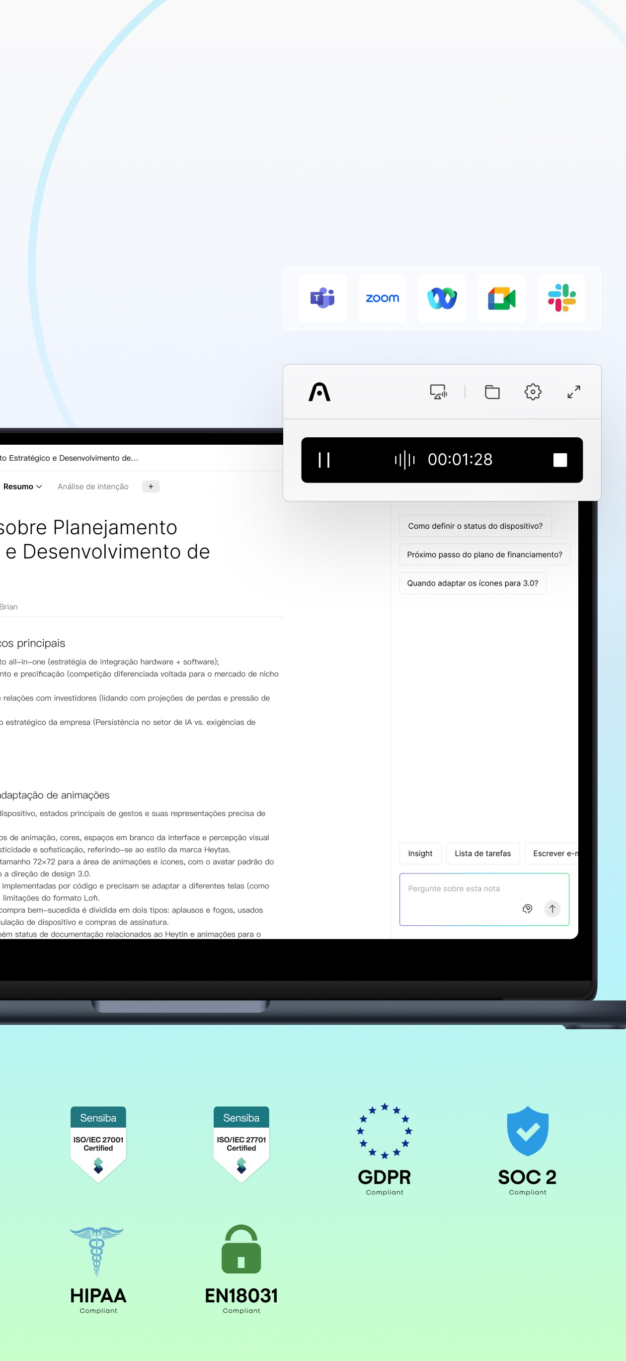 Captura de ecrã 2 da app Plaud: AI Note Taker