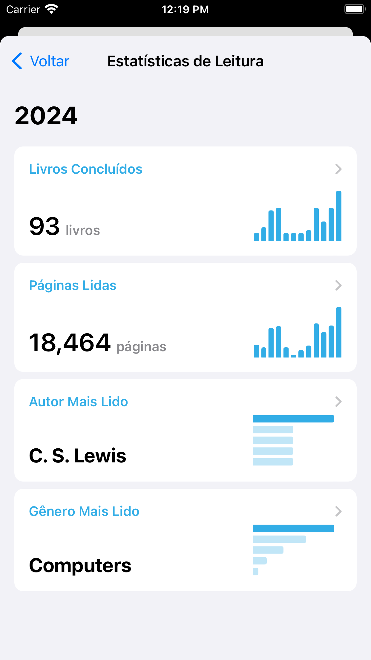 Captura de ecrã 3 da app BookBuddy Pro: Lista de Livros