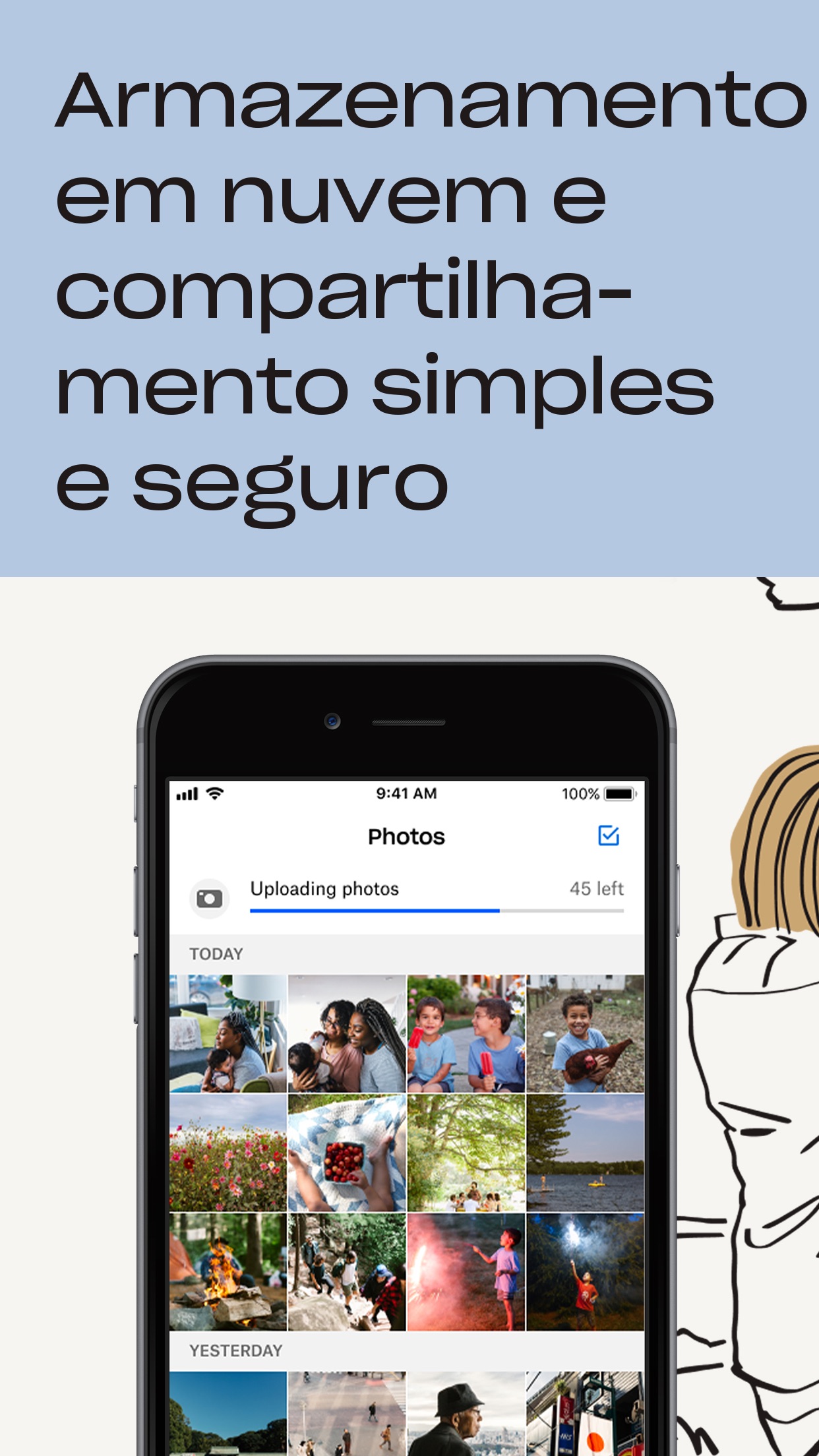 Captura de ecrã 1 da app Dropbox: Armazenamento Drive