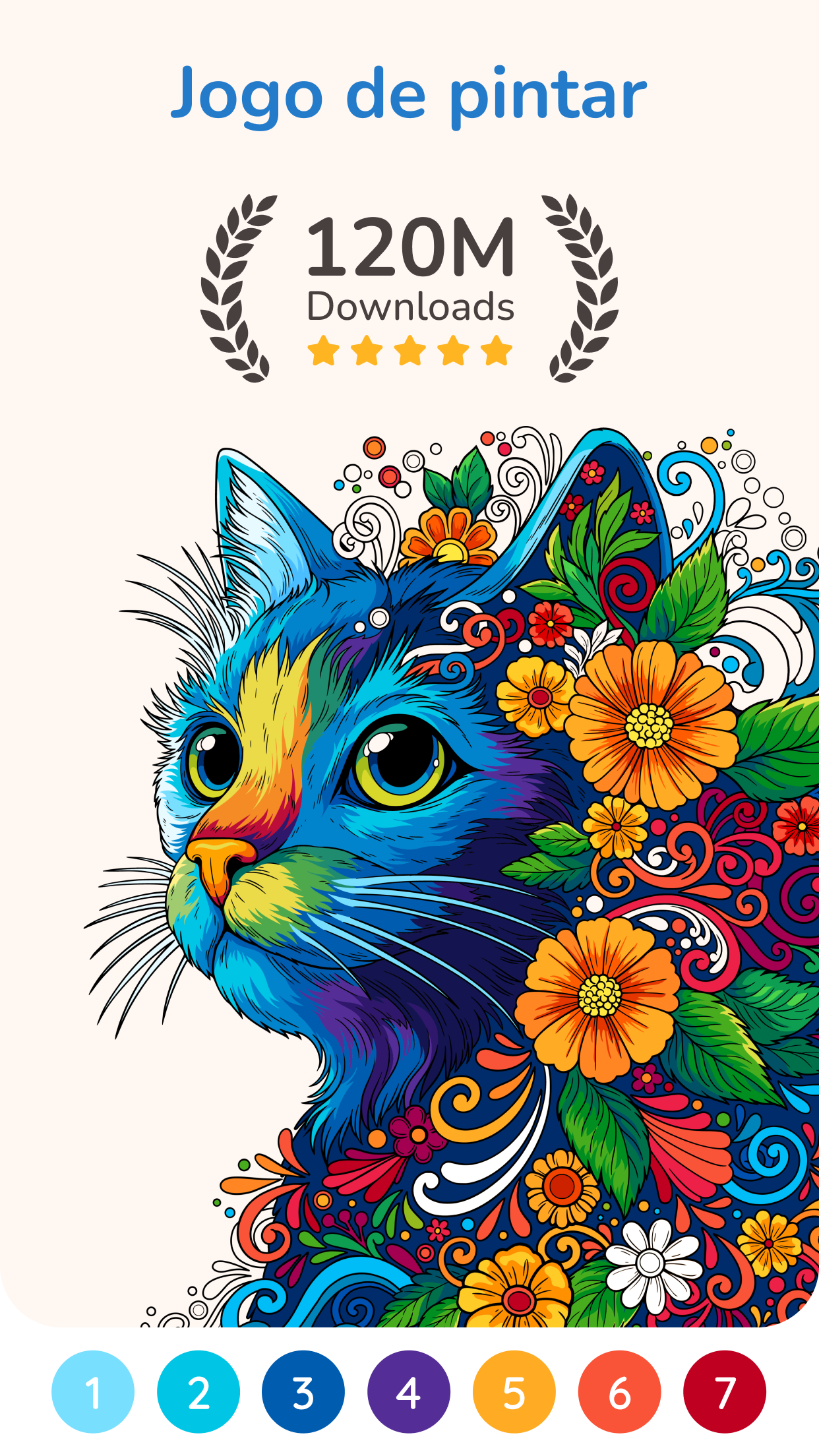 Captura de ecrã 1 da app Happy Color® – jogo de pintar