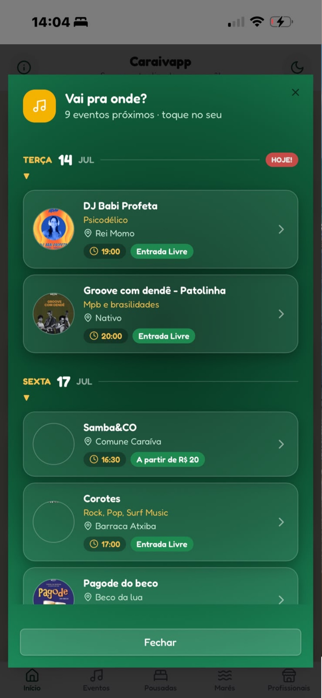 Captura de ecrã 2 da app Caraivapp