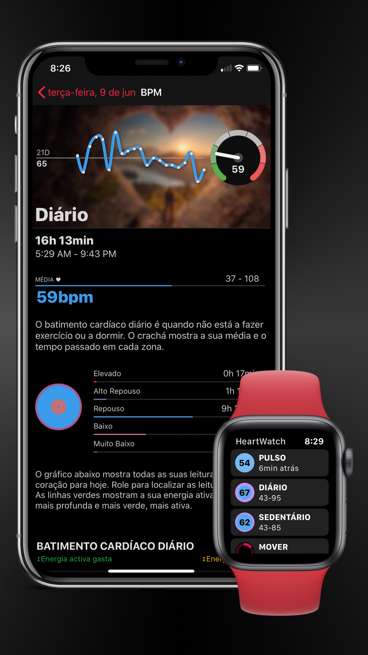 Captura de ecrã 4 da app HeartWatch: Monitor Frequência