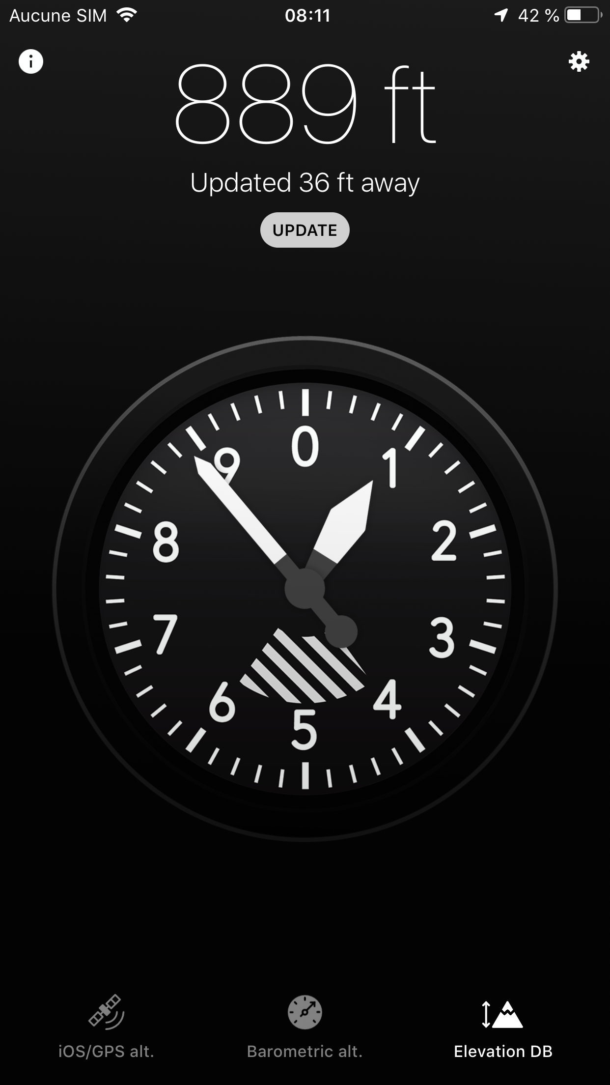 Captura de ecrã 3 da app Altimeter X
