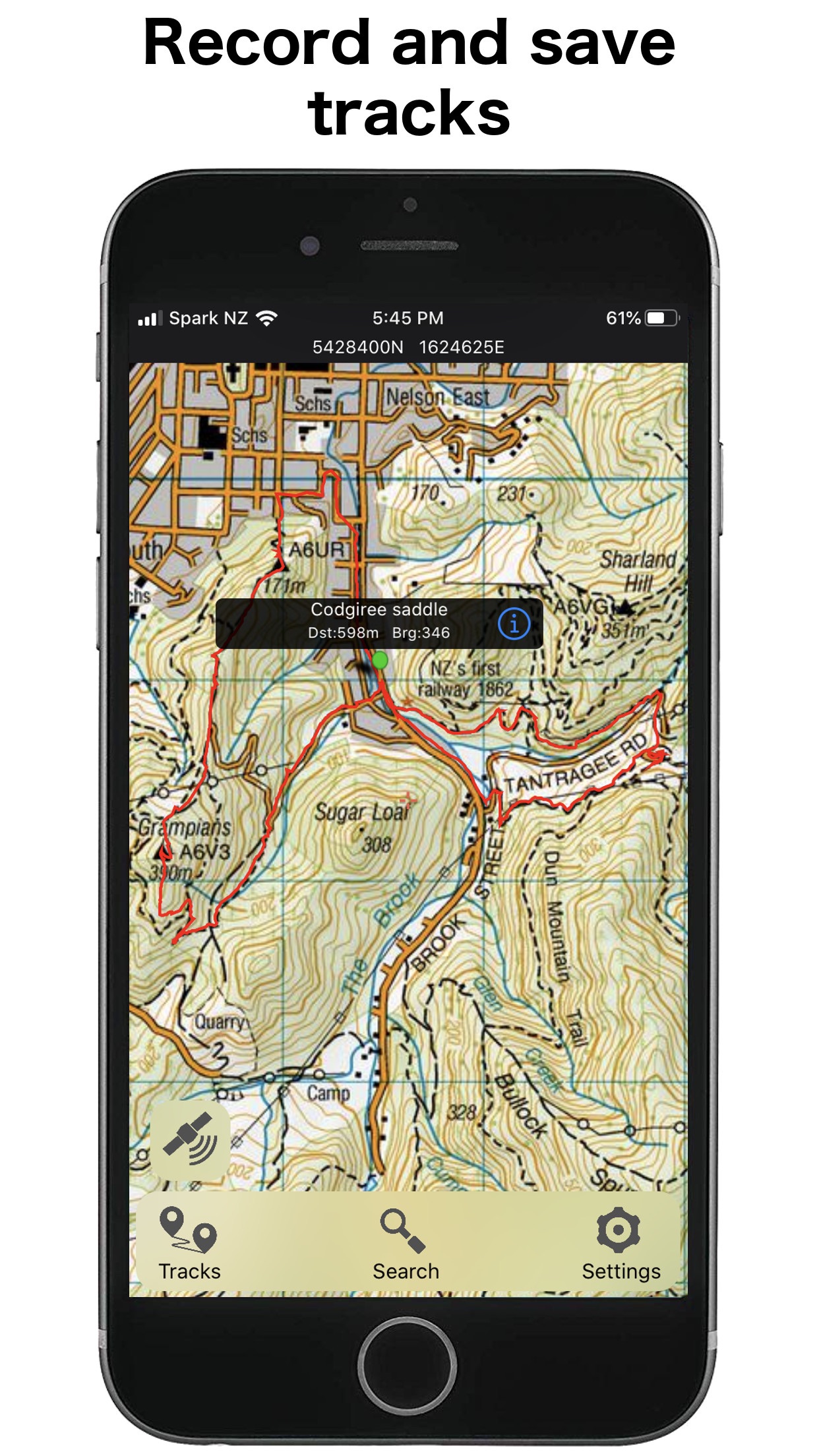 Captura de ecrã 2 da app NZ Topo50 South Island