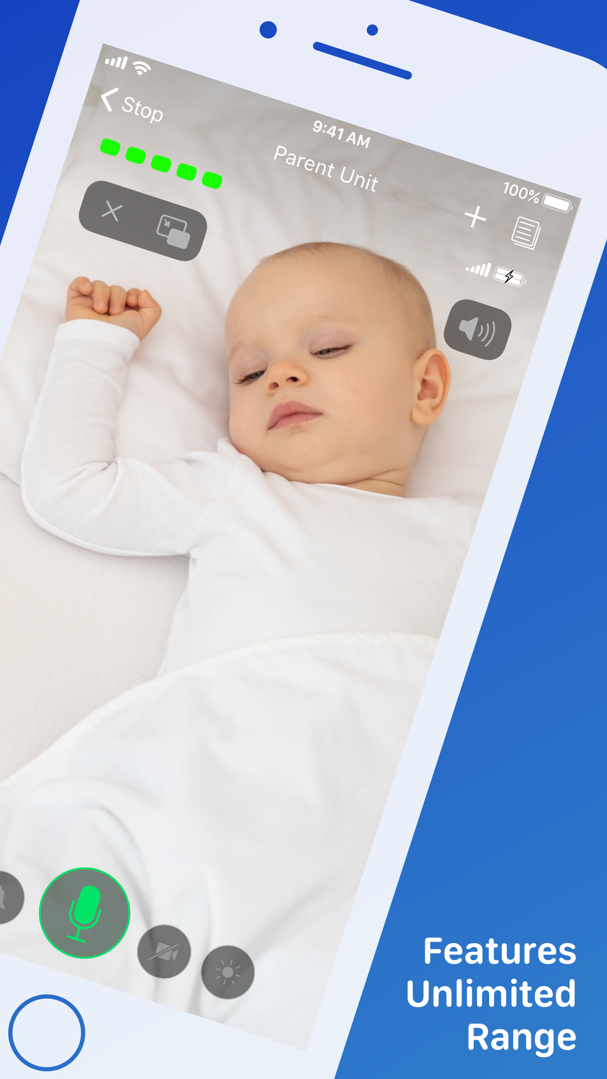 Captura de ecrã 2 da app Cloud Baby Monitor