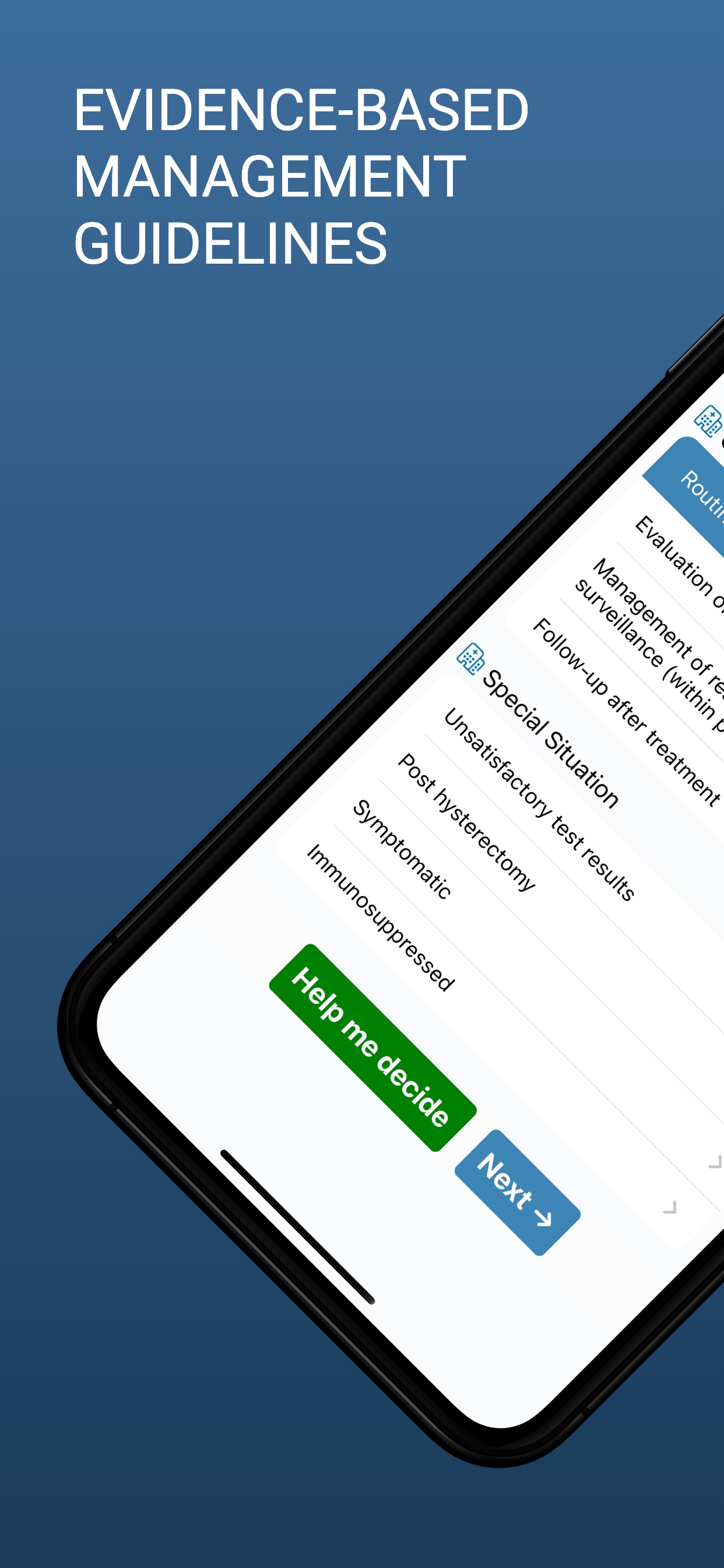 Captura de ecrã 1 da app ASCCP Management Guidelines