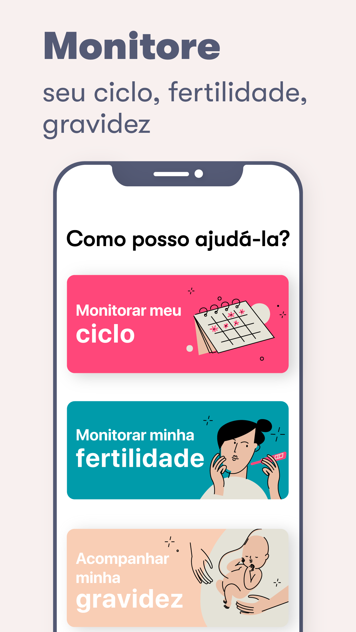 Captura de ecrã 2 da app O meu Calendário Menstrual Flo