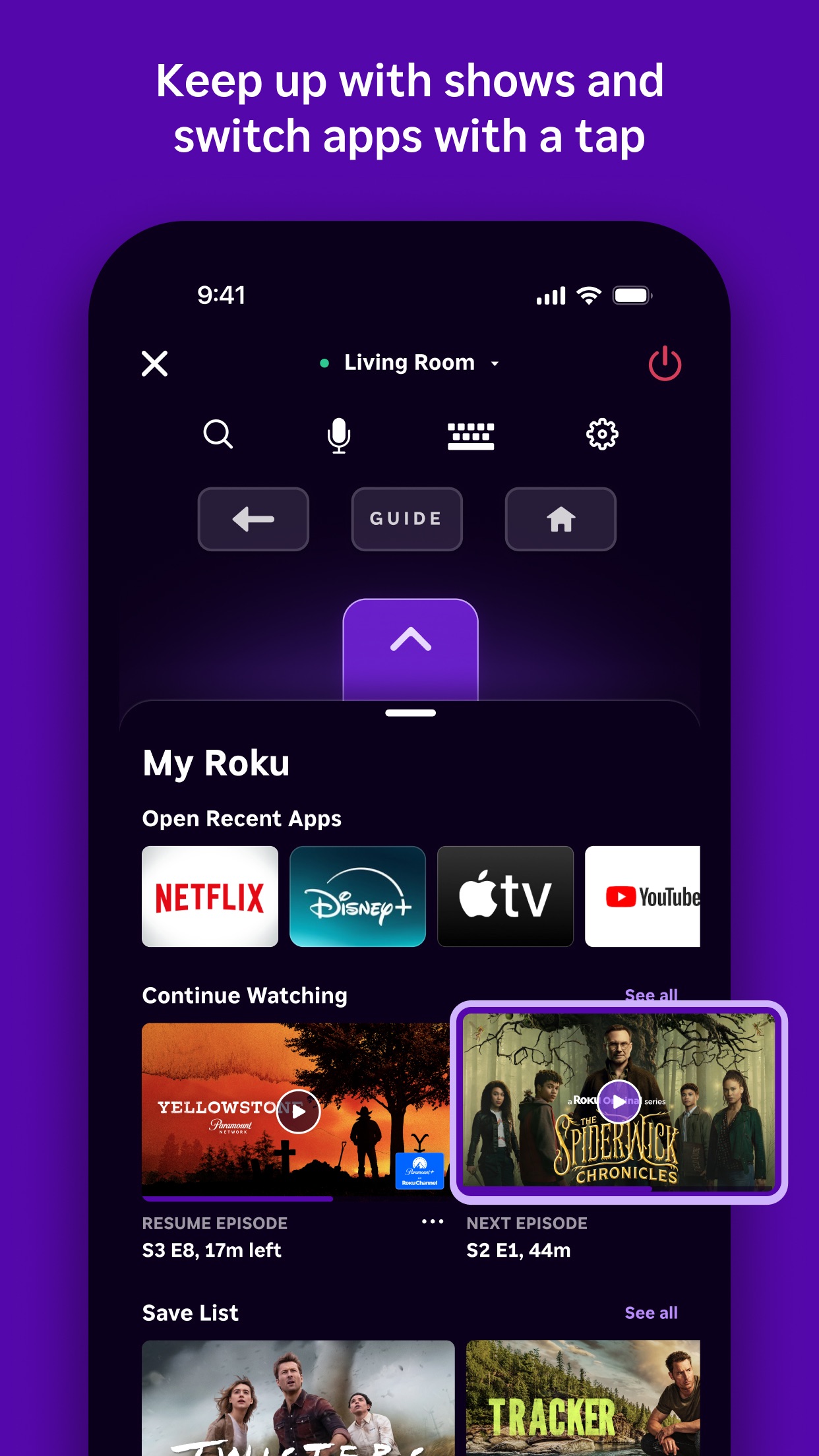 Captura de ecrã 4 da app The Roku App (Official)