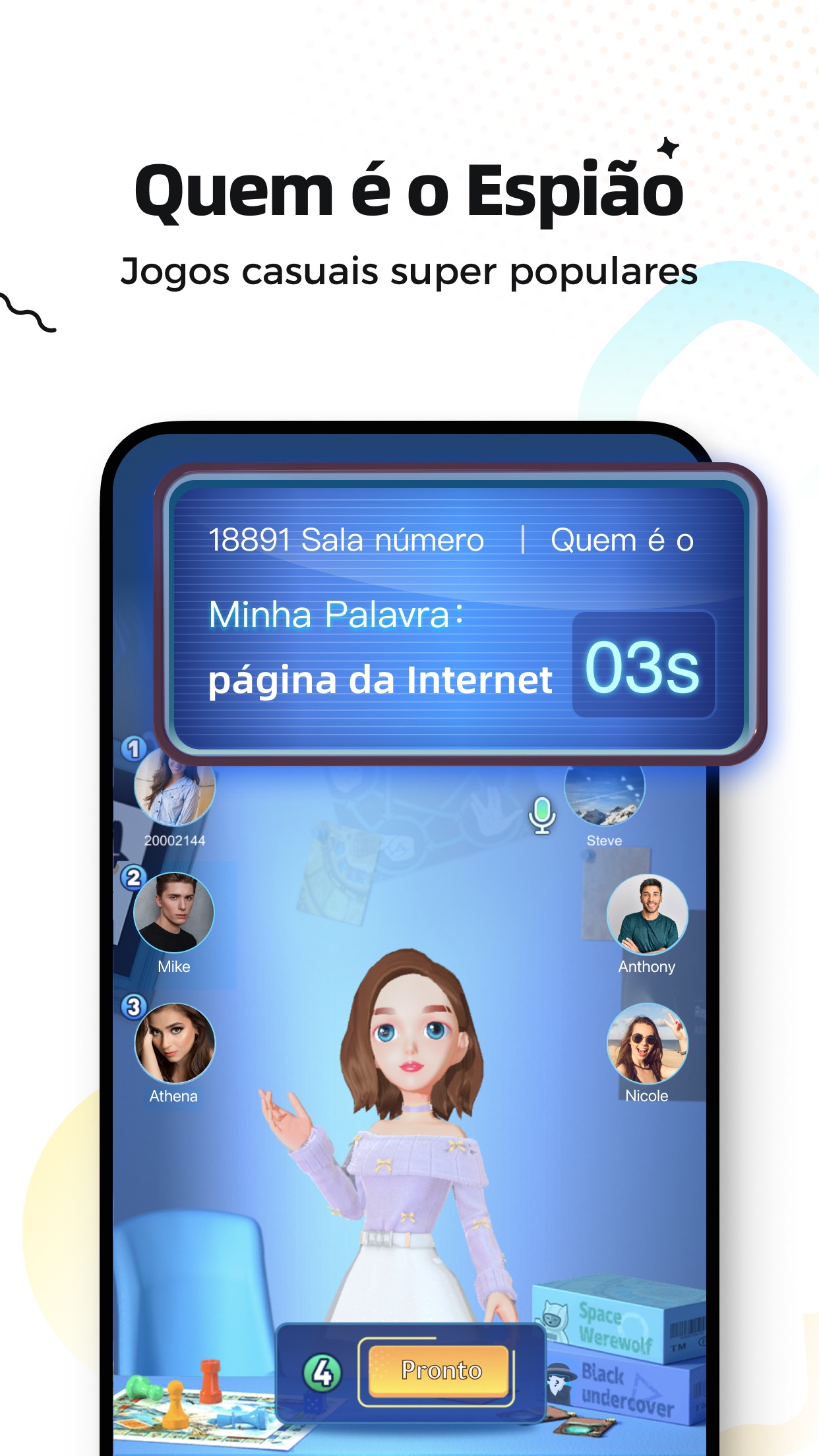 Captura de ecrã 3 da app WePlay - Jogos e Chat