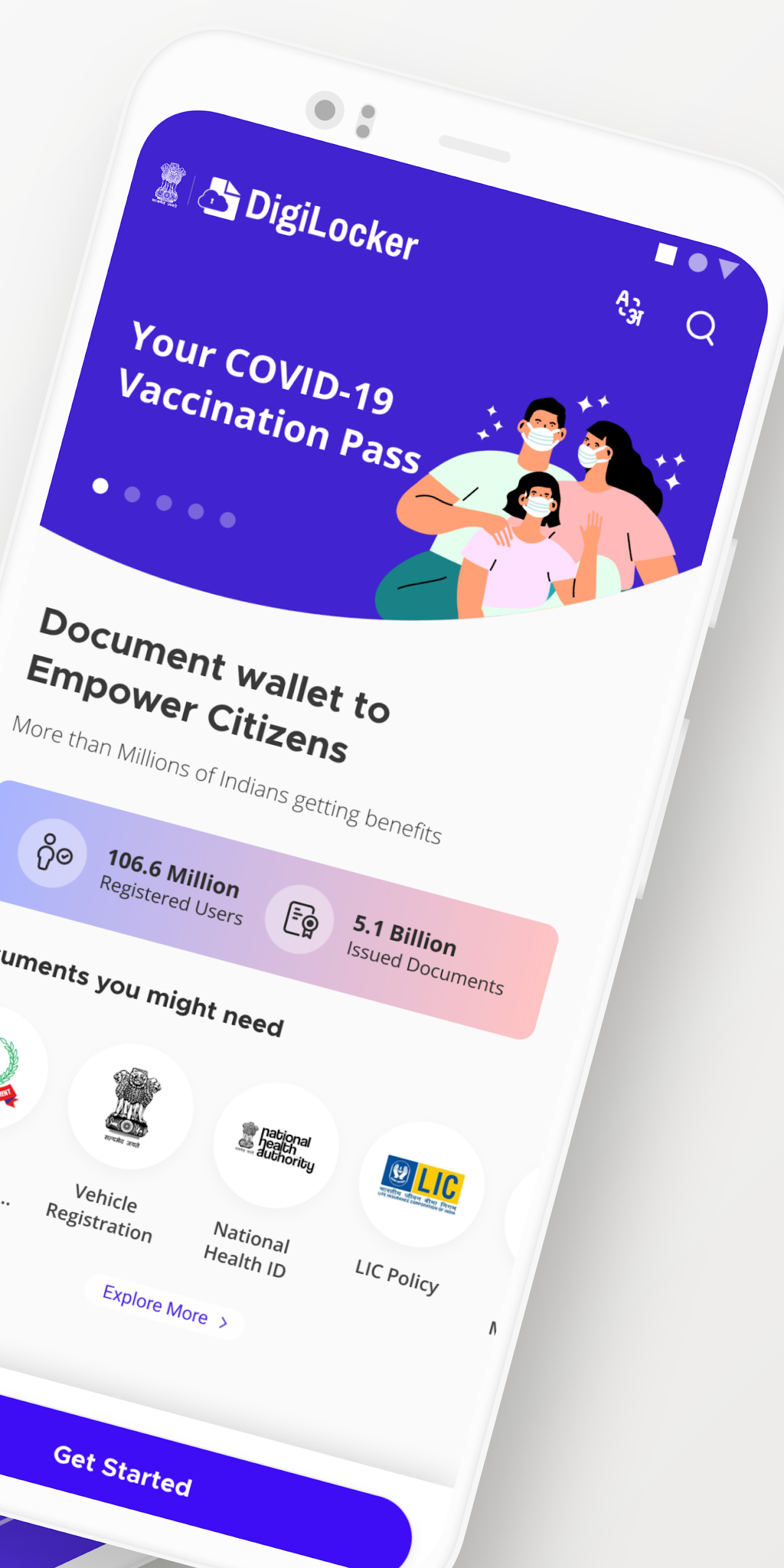 Captura de ecrã 2 da app DigiLocker