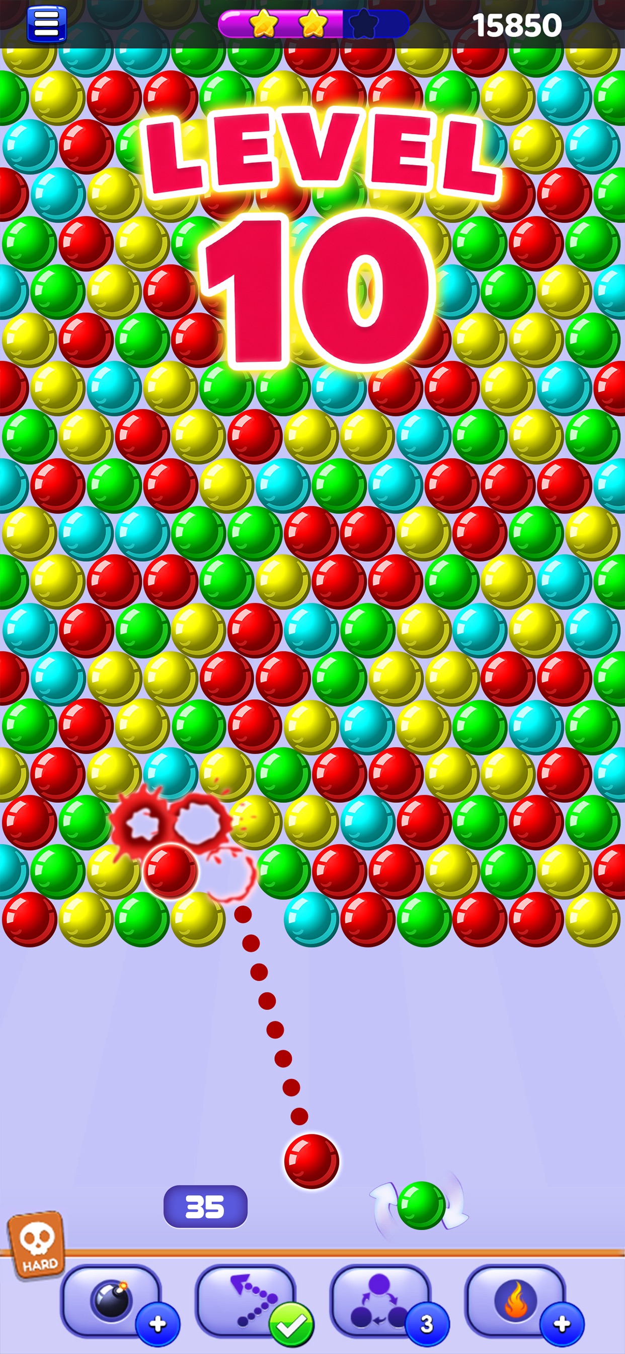 Captura de ecrã 1 da app Bubble Shooter - Pop Bubbles