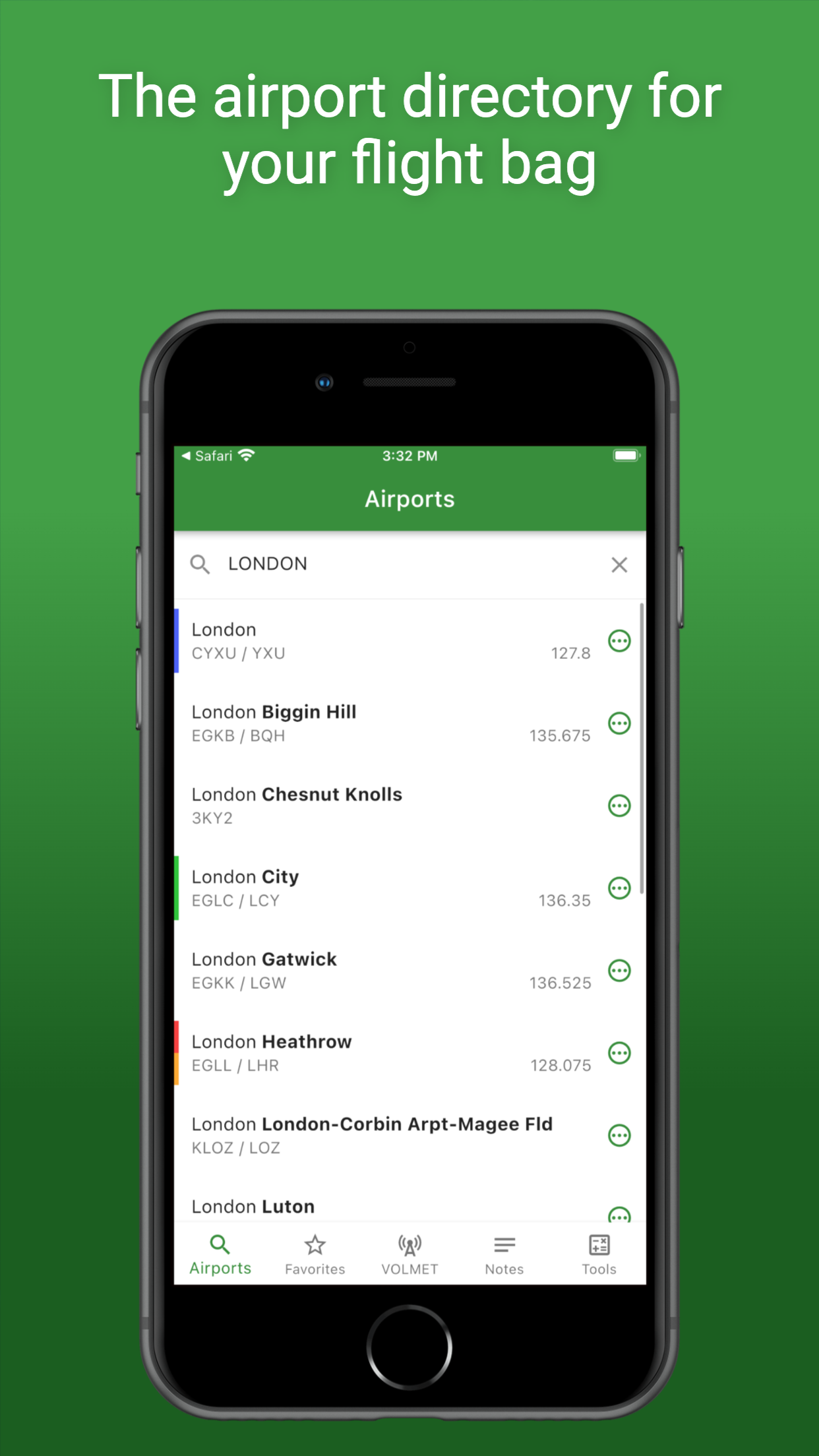Captura de ecrã 1 da app Airports