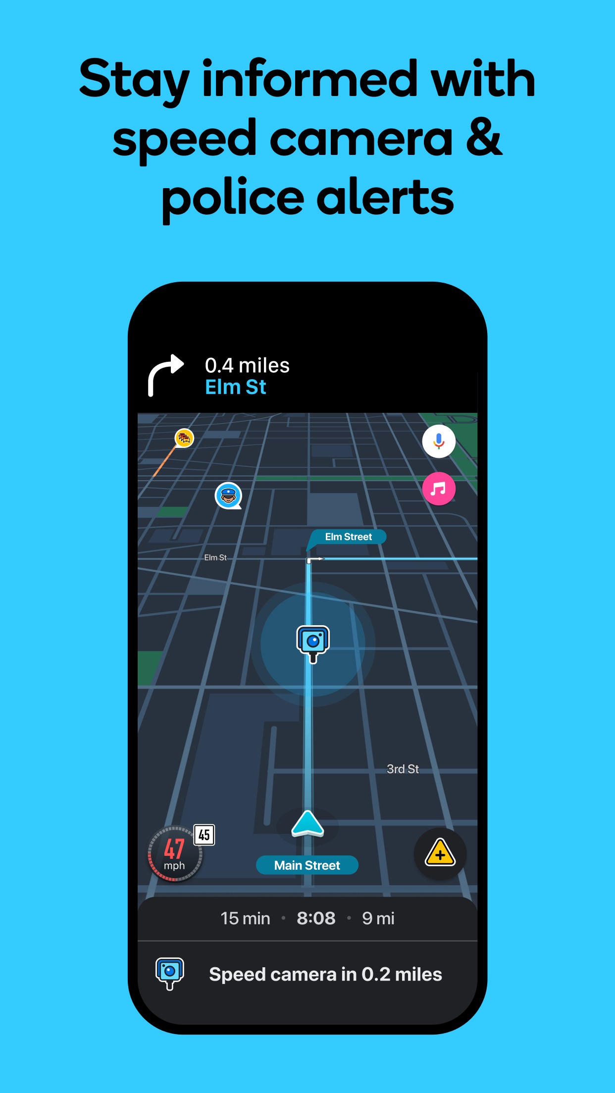 Captura de ecrã 3 da app Waze - GPS e trânsito