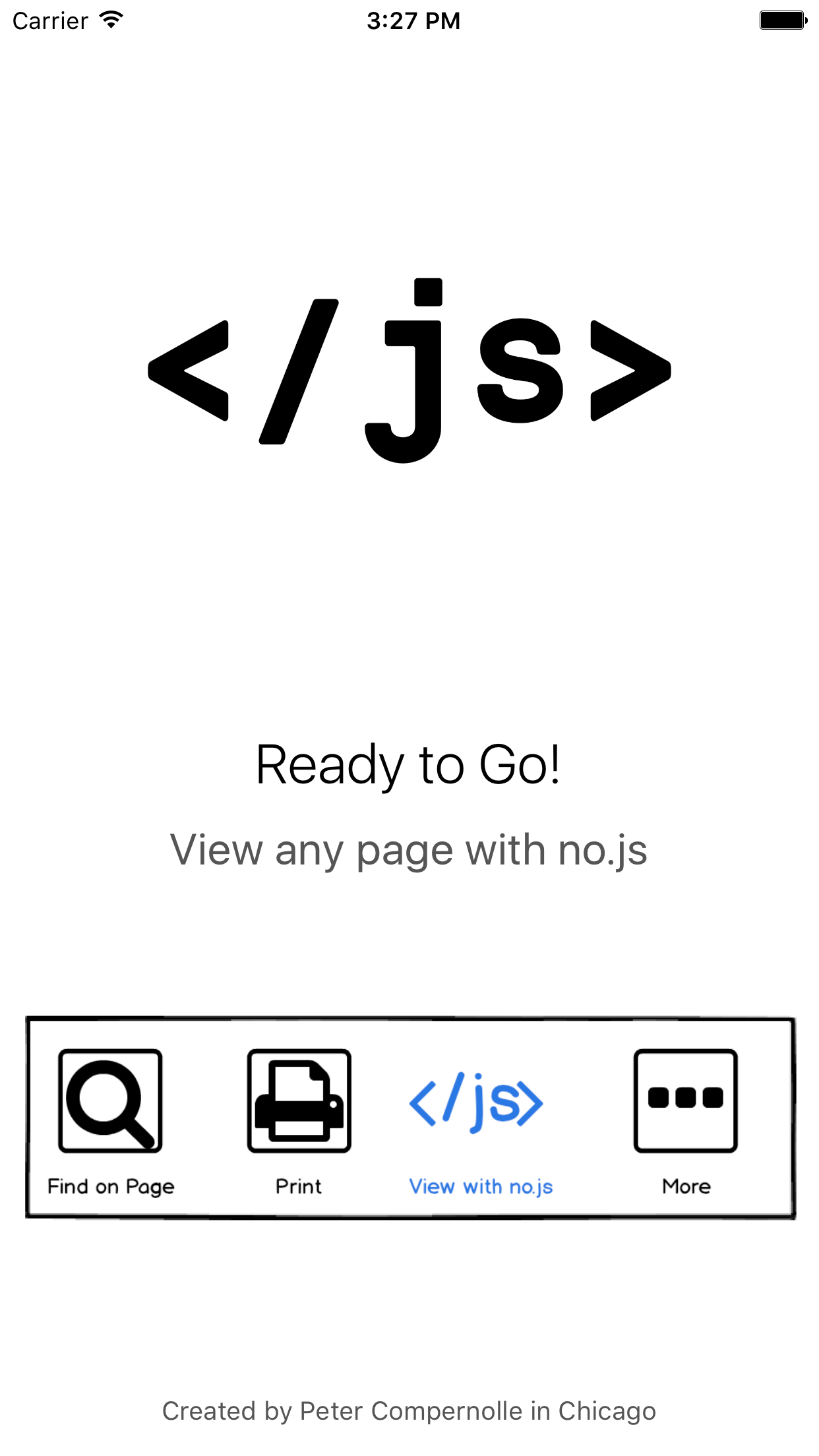 Captura de ecrã 2 da app No JS
