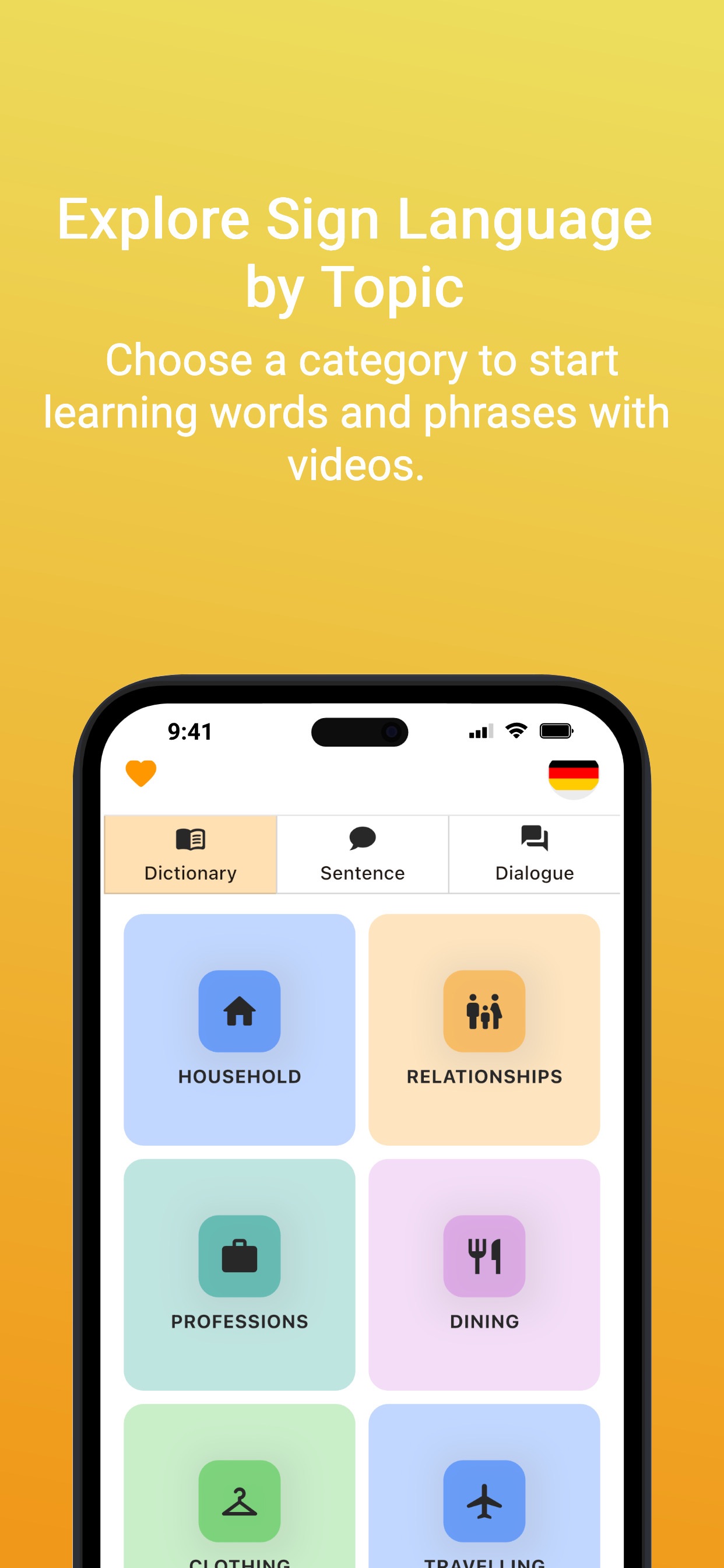 Captura de ecrã 1 da app Spreadthesign - Beginners