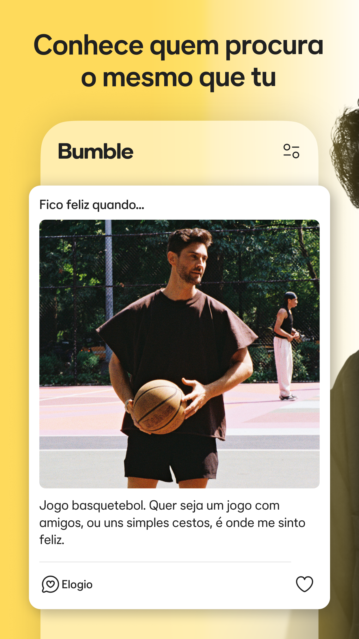 Captura de ecrã 3 da app Bumble: encontros e ligações