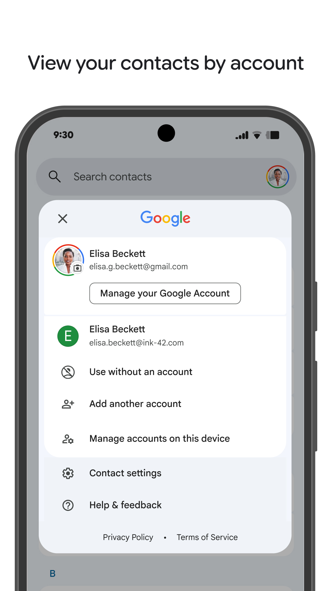 Captura de ecrã 3 da app Contactos