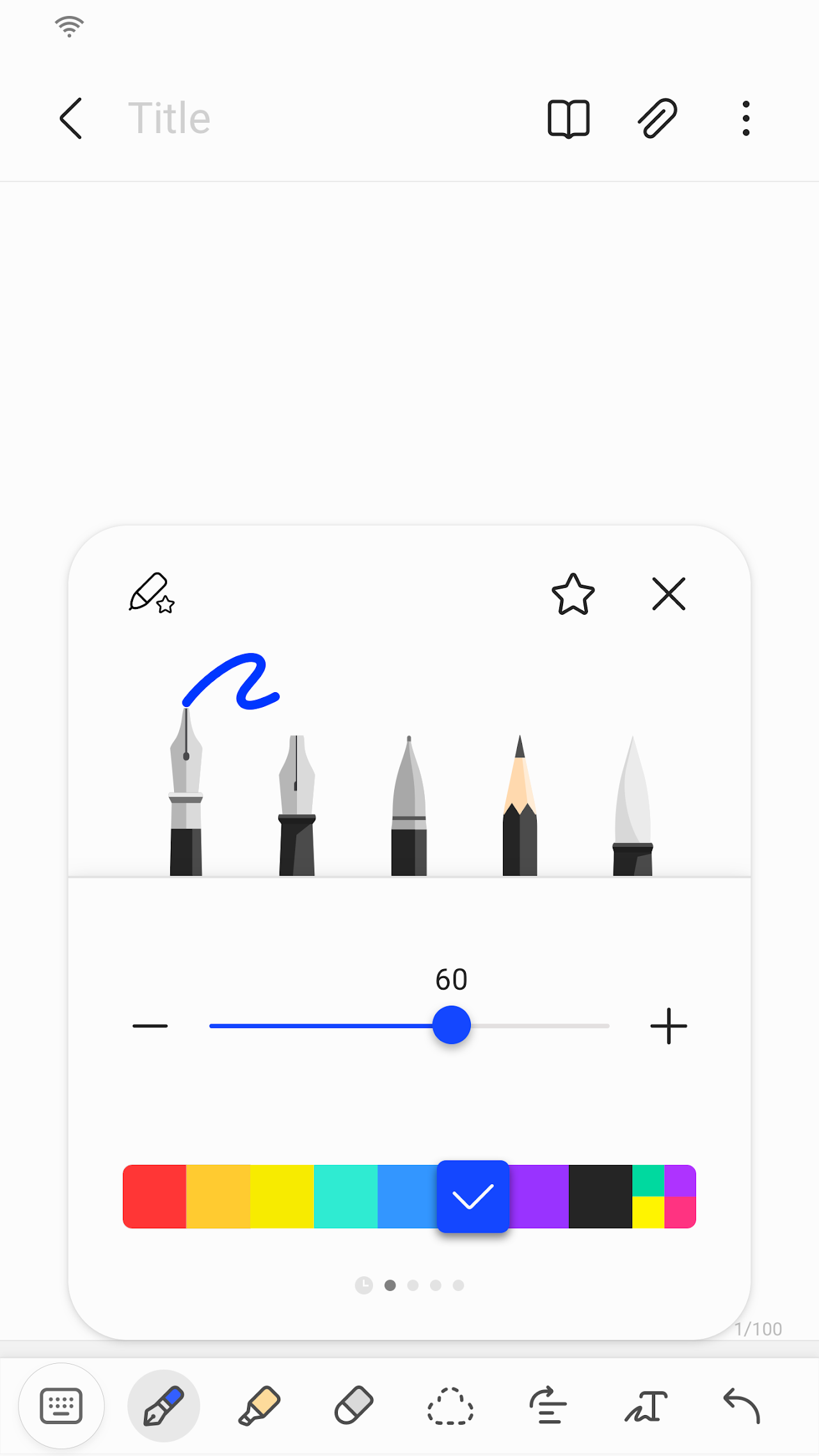 Captura de ecrã 3 da app Samsung Notes