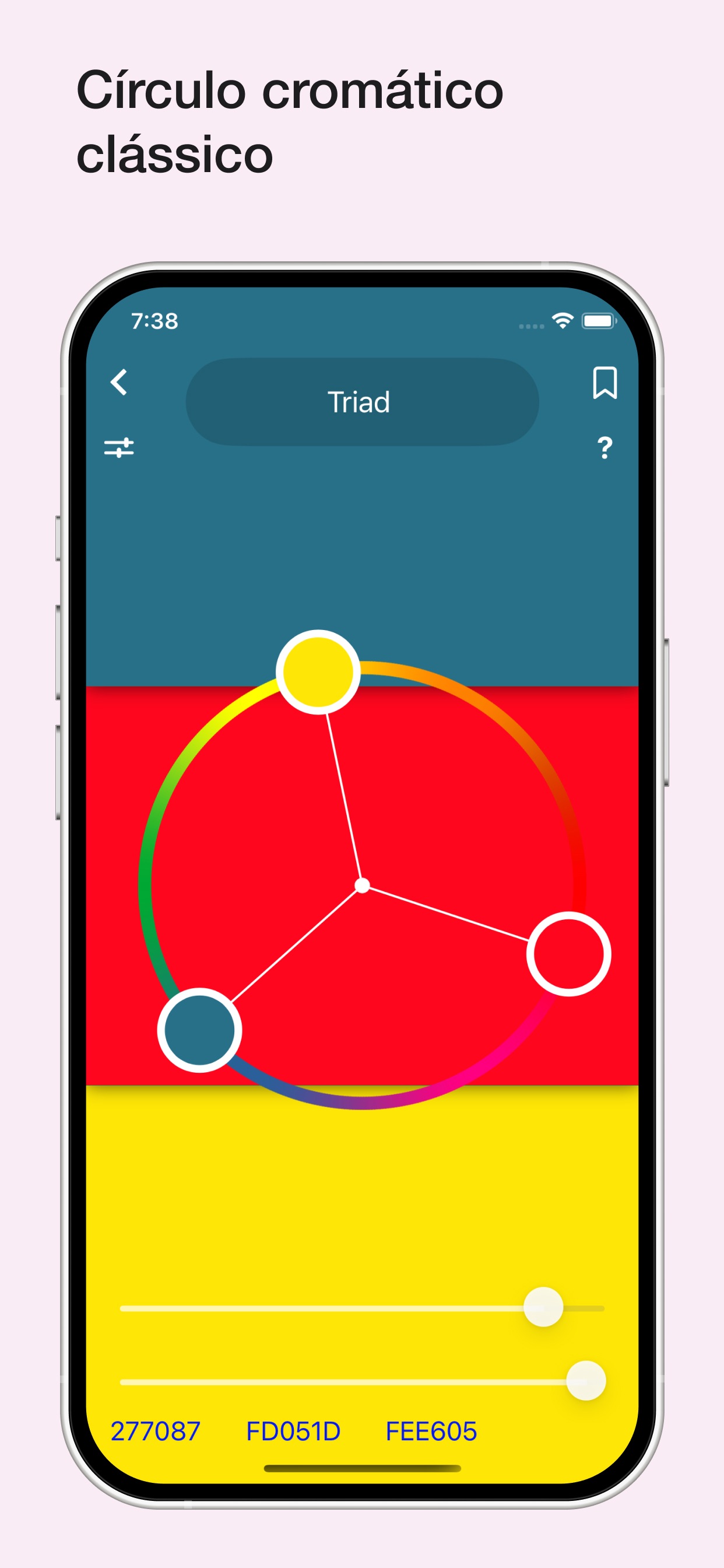 Captura de ecrã 2 da app Color Wheel