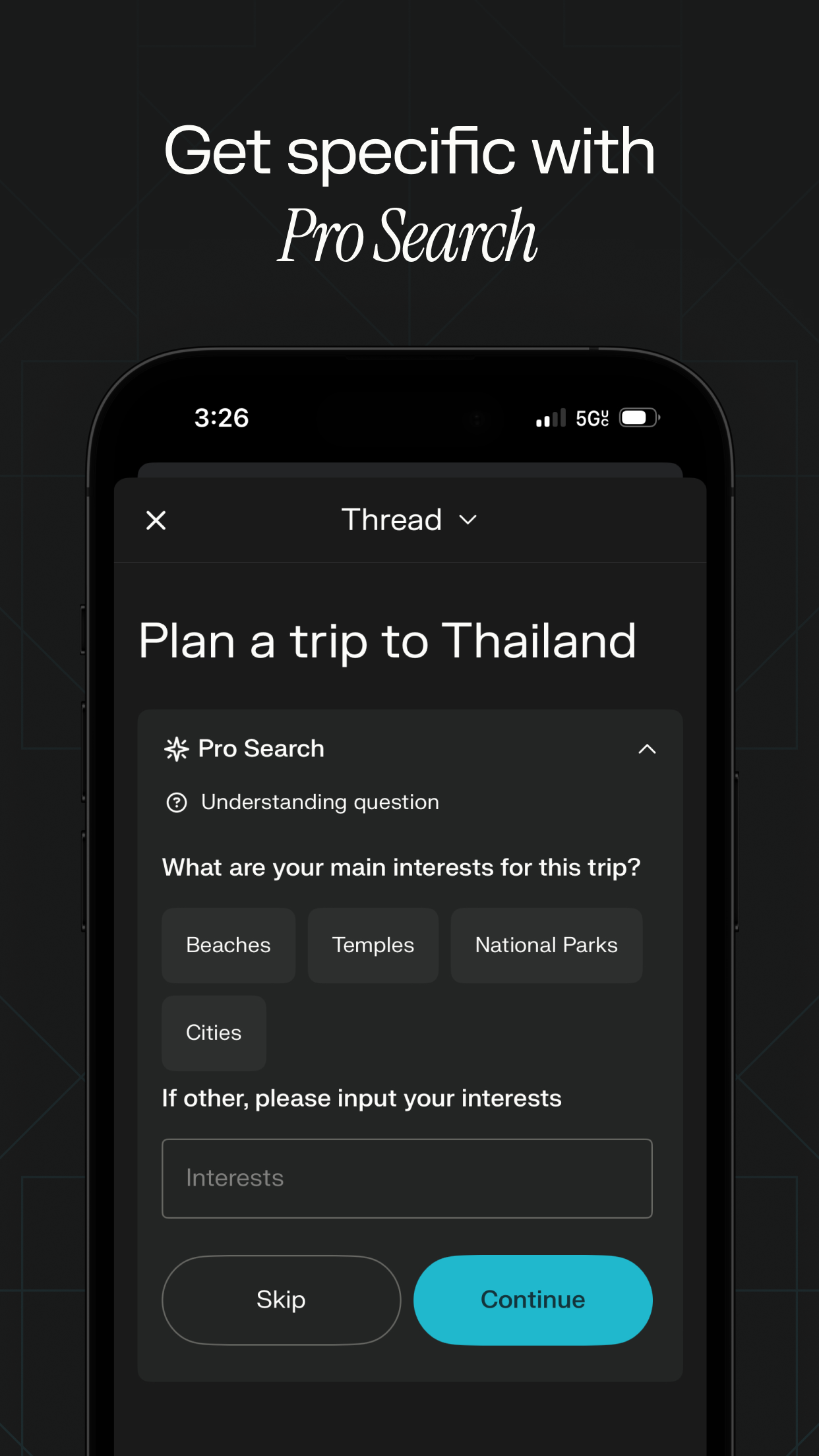 Captura de ecrã 4 da app Perplexity - Basta Perguntar