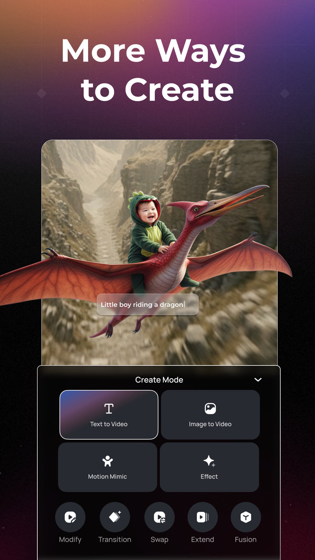 Captura de ecrã 2 da app PixVerse: Gerador de Vídeo IA