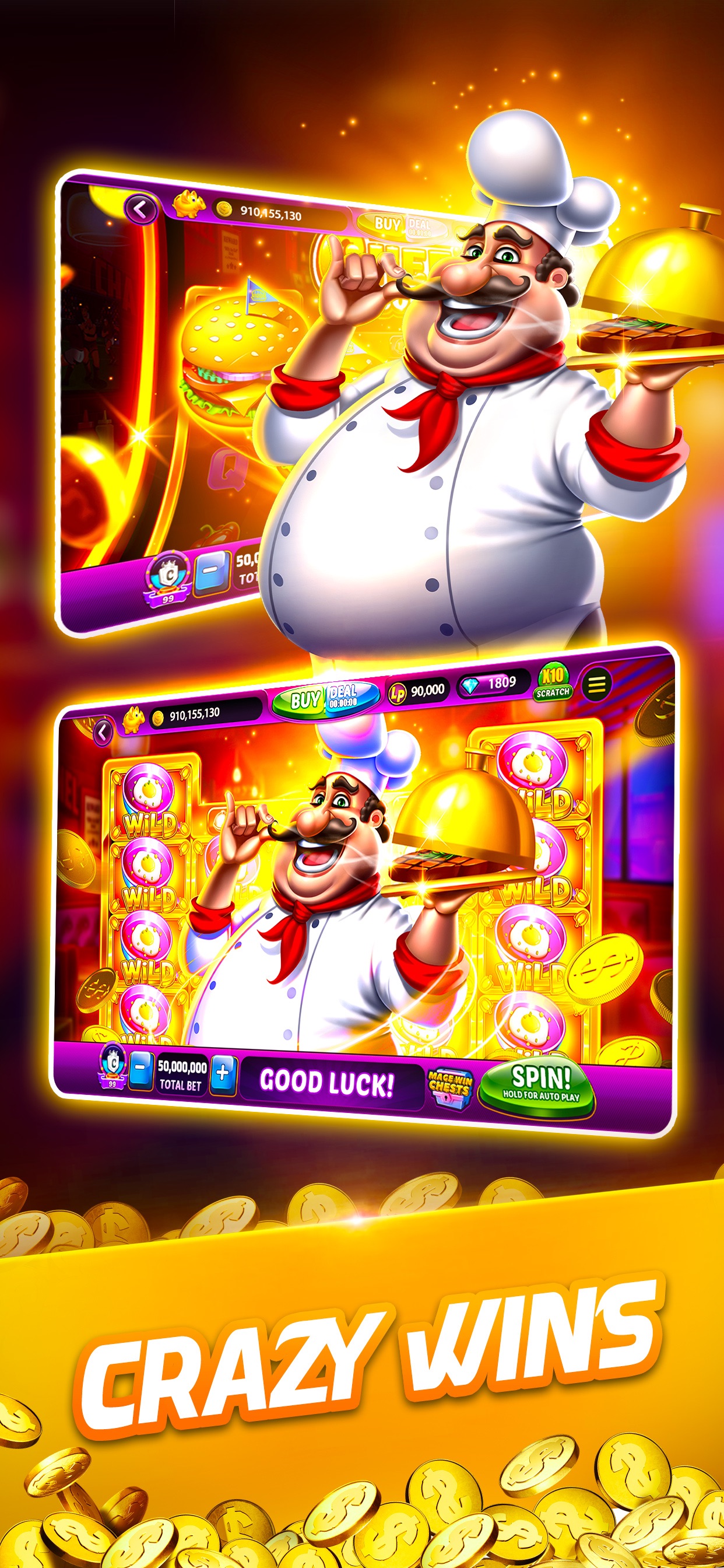Captura de ecrã 4 da app Lotsa Slots™ 888 Slots Cassino
