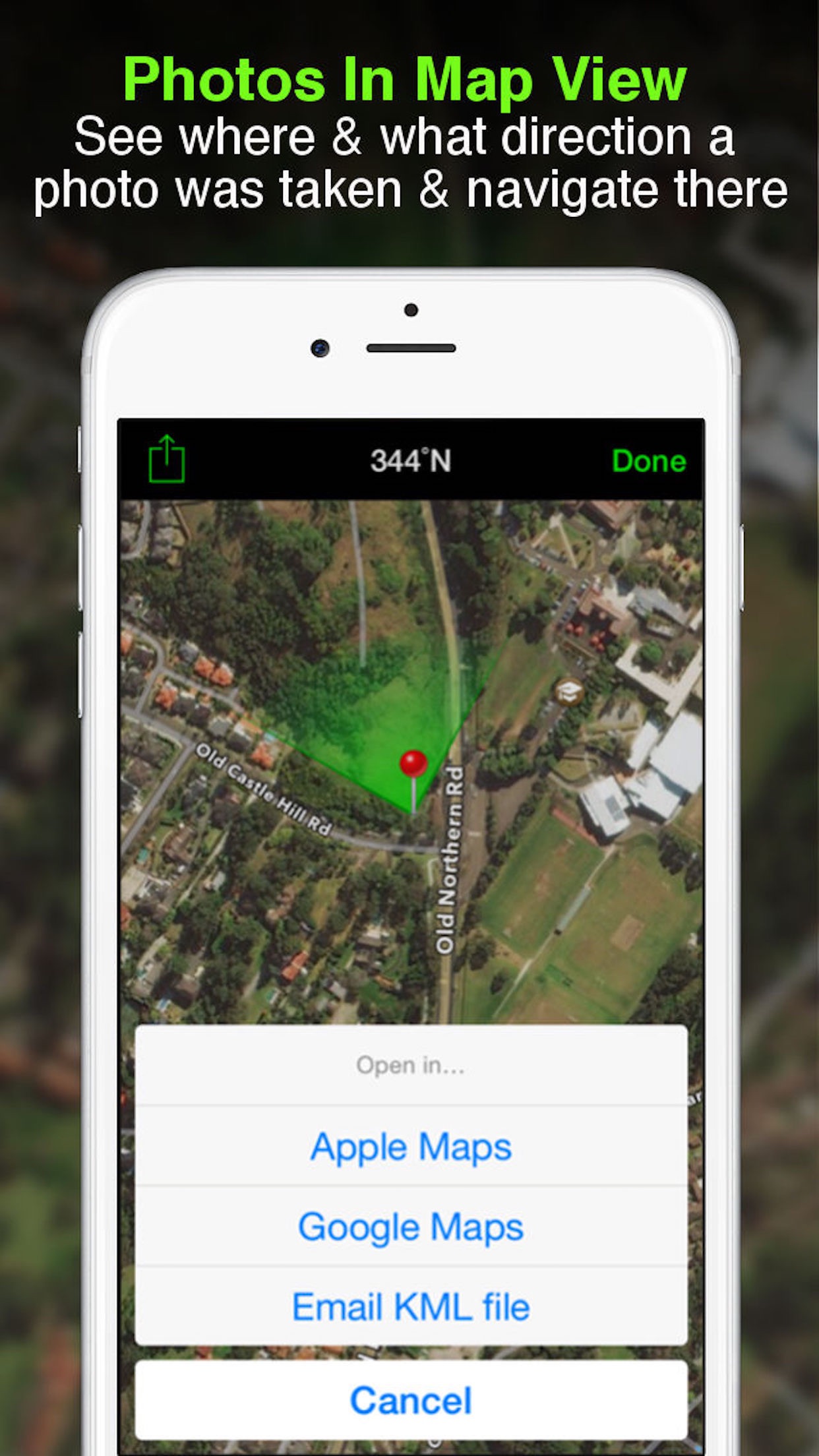 Captura de ecrã 2 da app Solocator - GPS Field Camera