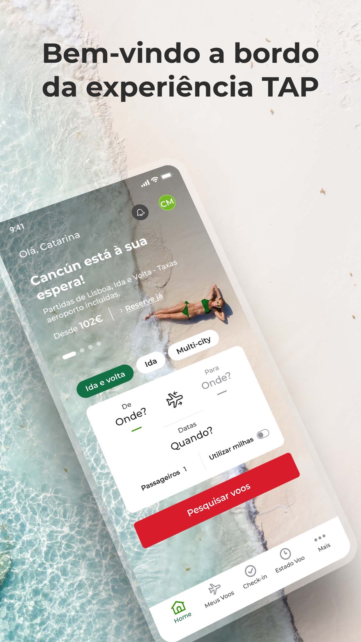 Captura de ecrã 1 da app TAP Air Portugal
