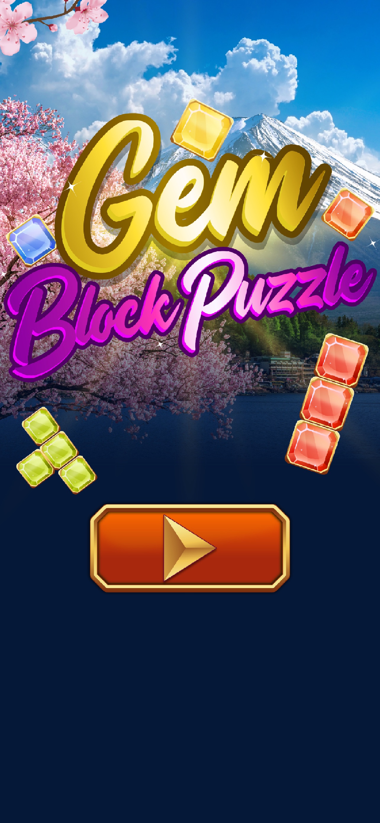 Captura de ecrã 1 da app Gem Block Puzzle Game