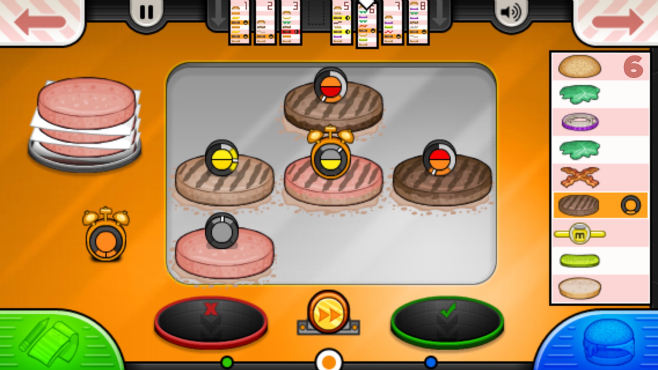 Captura de ecrã 3 da app Papa's Burgeria To Go!