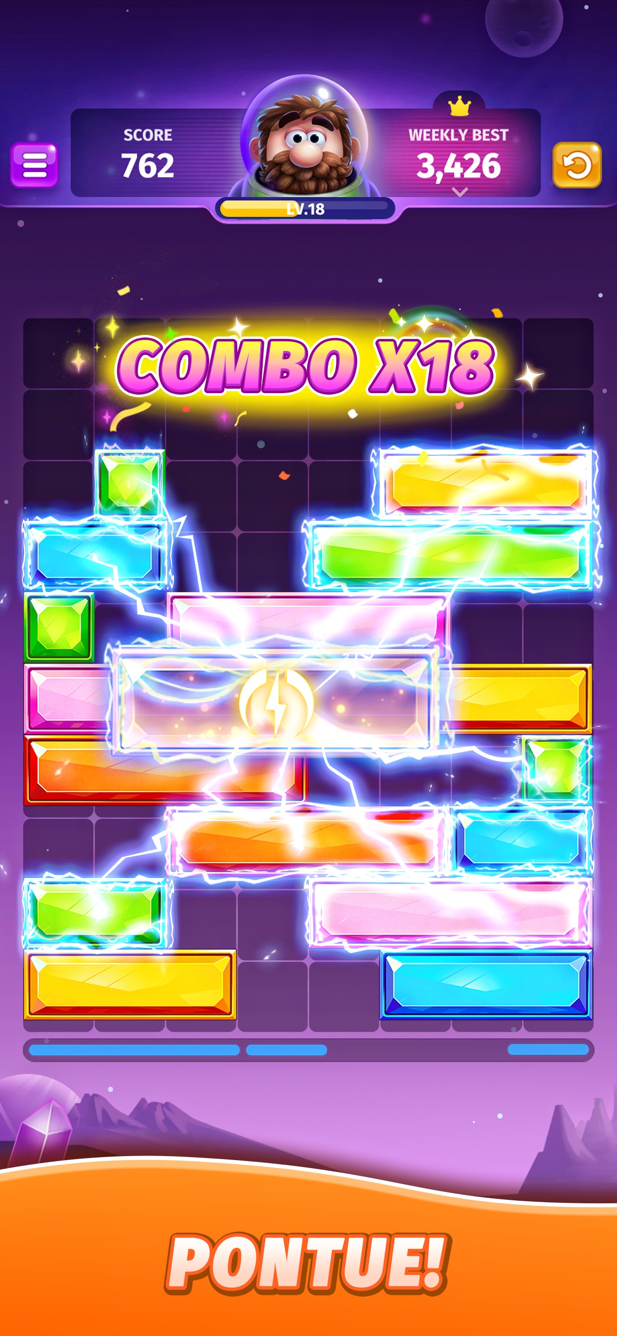 Captura de ecrã 4 da app Jewel Sliding - Block Puzzle