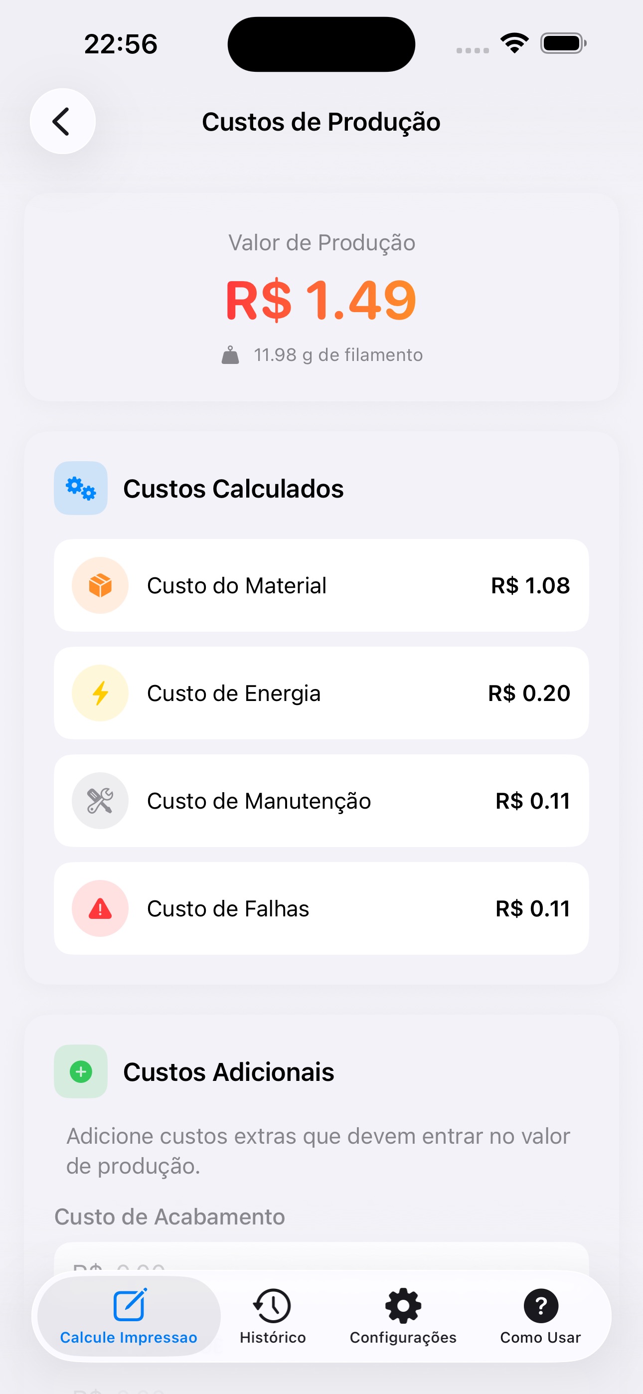 Captura de ecrã 4 da app Custos 3D