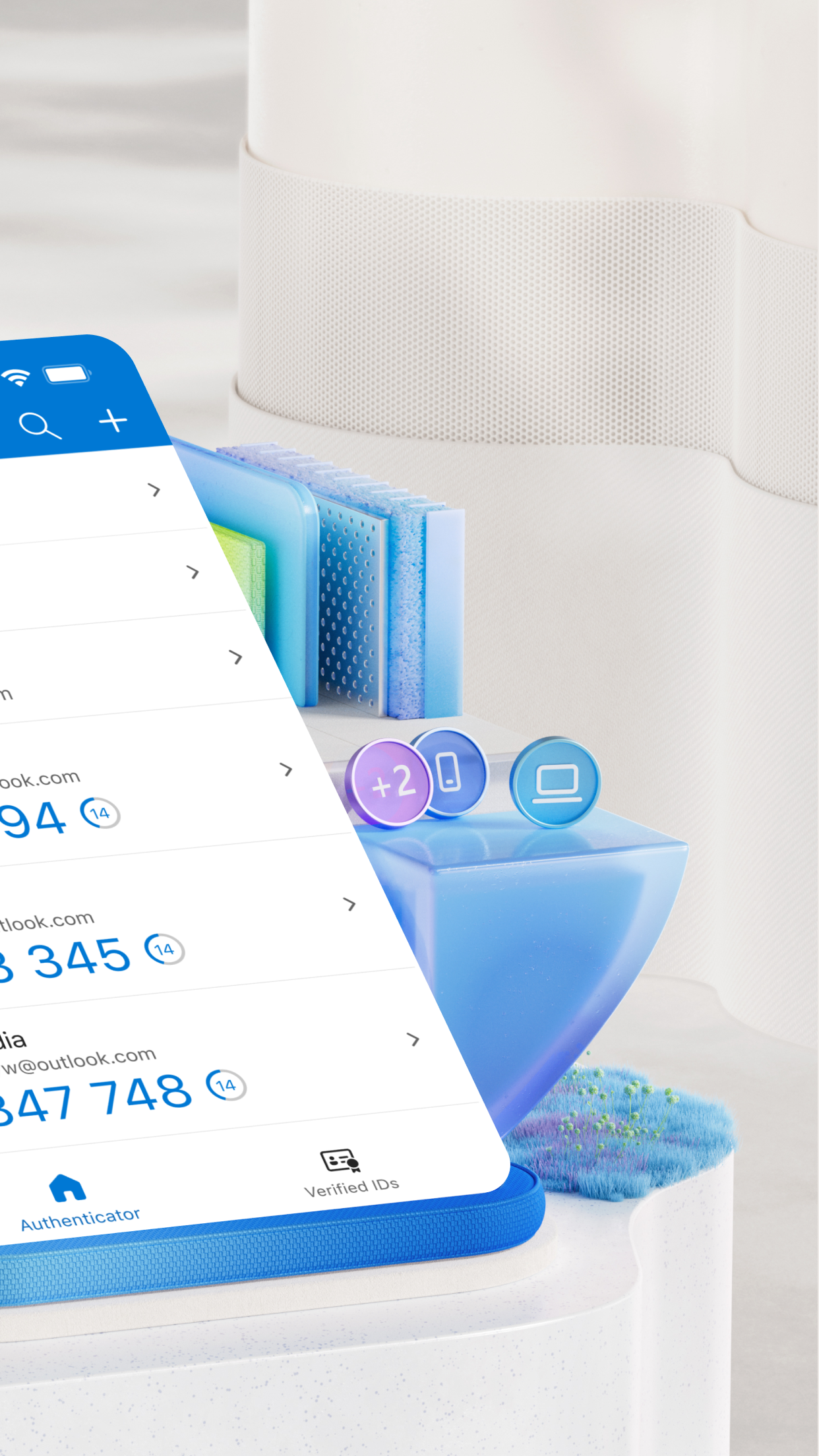 Captura de ecrã 2 da app Microsoft Authenticator