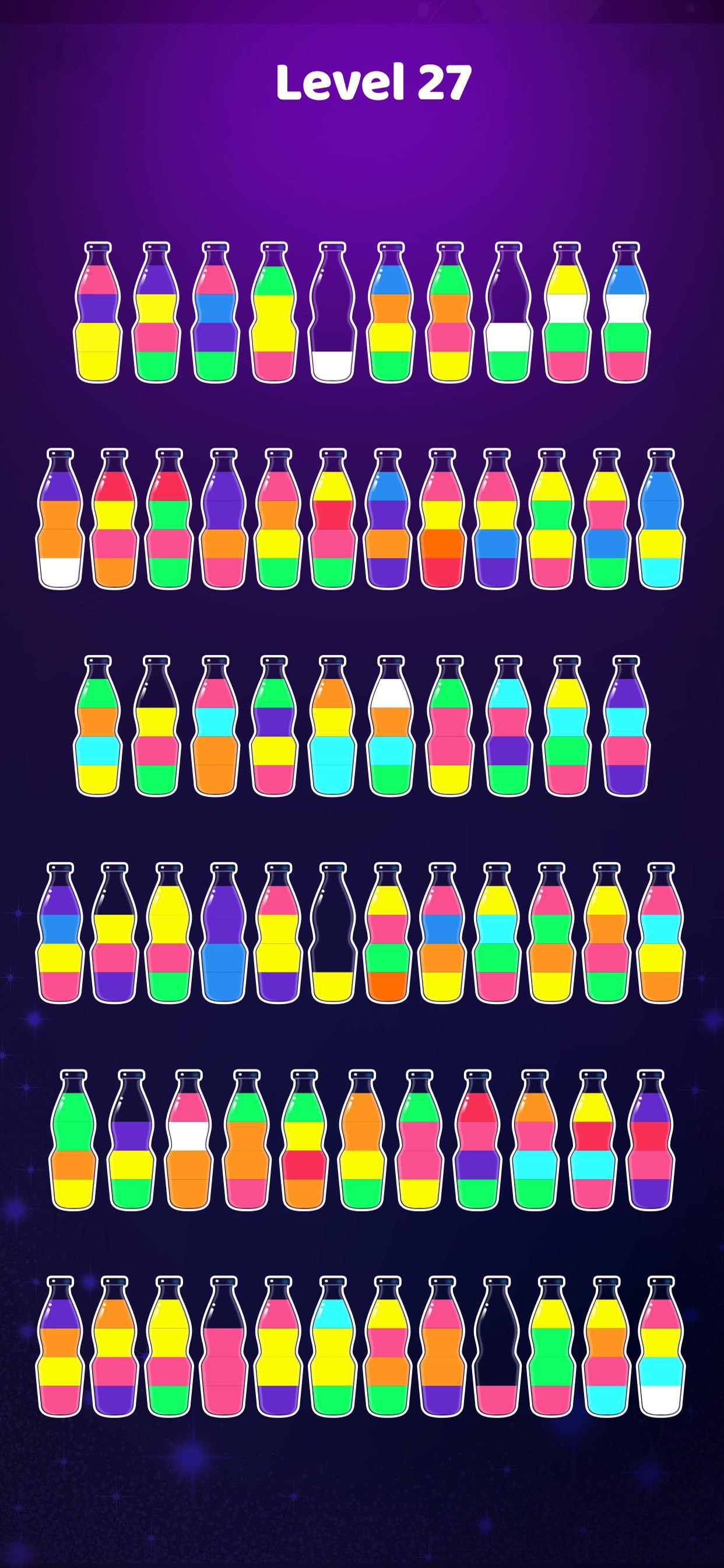 Captura de ecrã 3 da app SortPuz - Water Sort Puzzles
