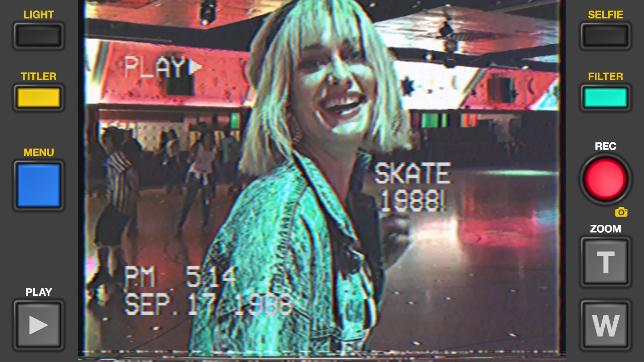 Captura de ecrã 1 da app Rarevision VHS: Retro Cam
