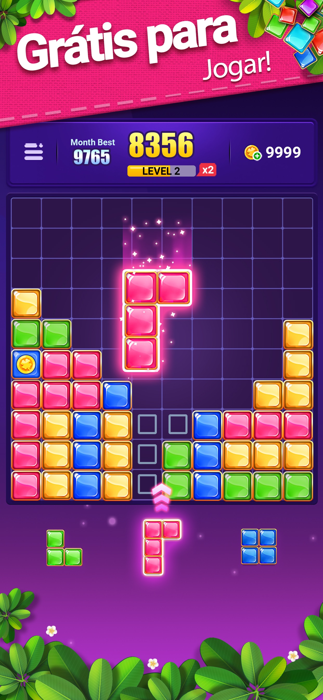 Captura de ecrã 1 da app Block Puzzle Jewel :Gem Legend