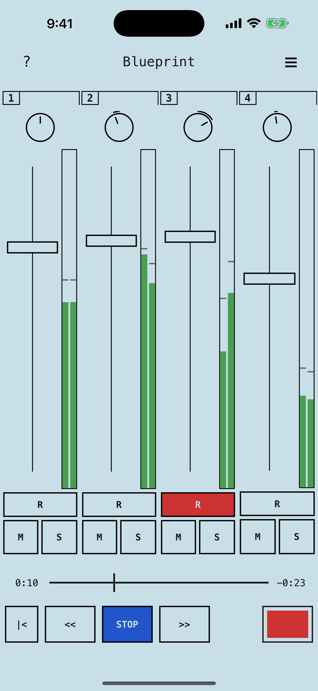 Captura de ecrã 1 da app Blueprint 4-Track