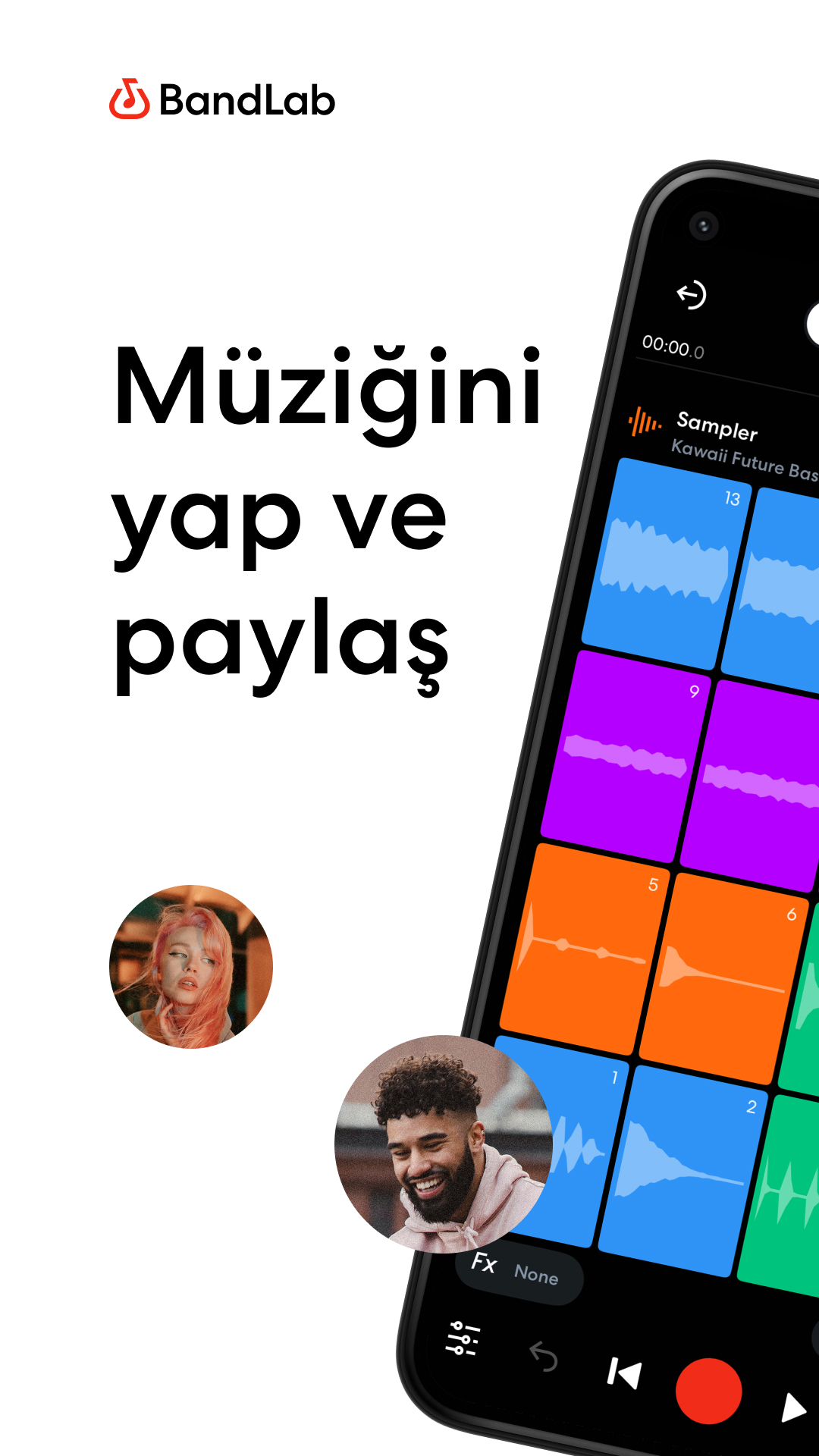 Captura de ecrã 1 da app BandLab - estúdio de música