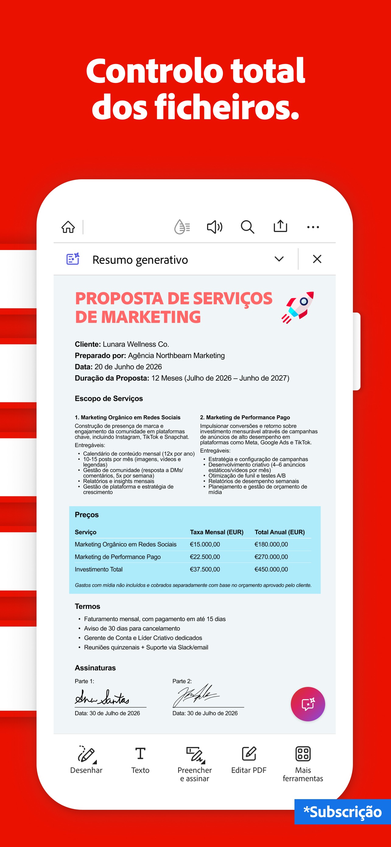 Captura de ecrã 2 da app Adobe Acrobat Reader: Docs PDF