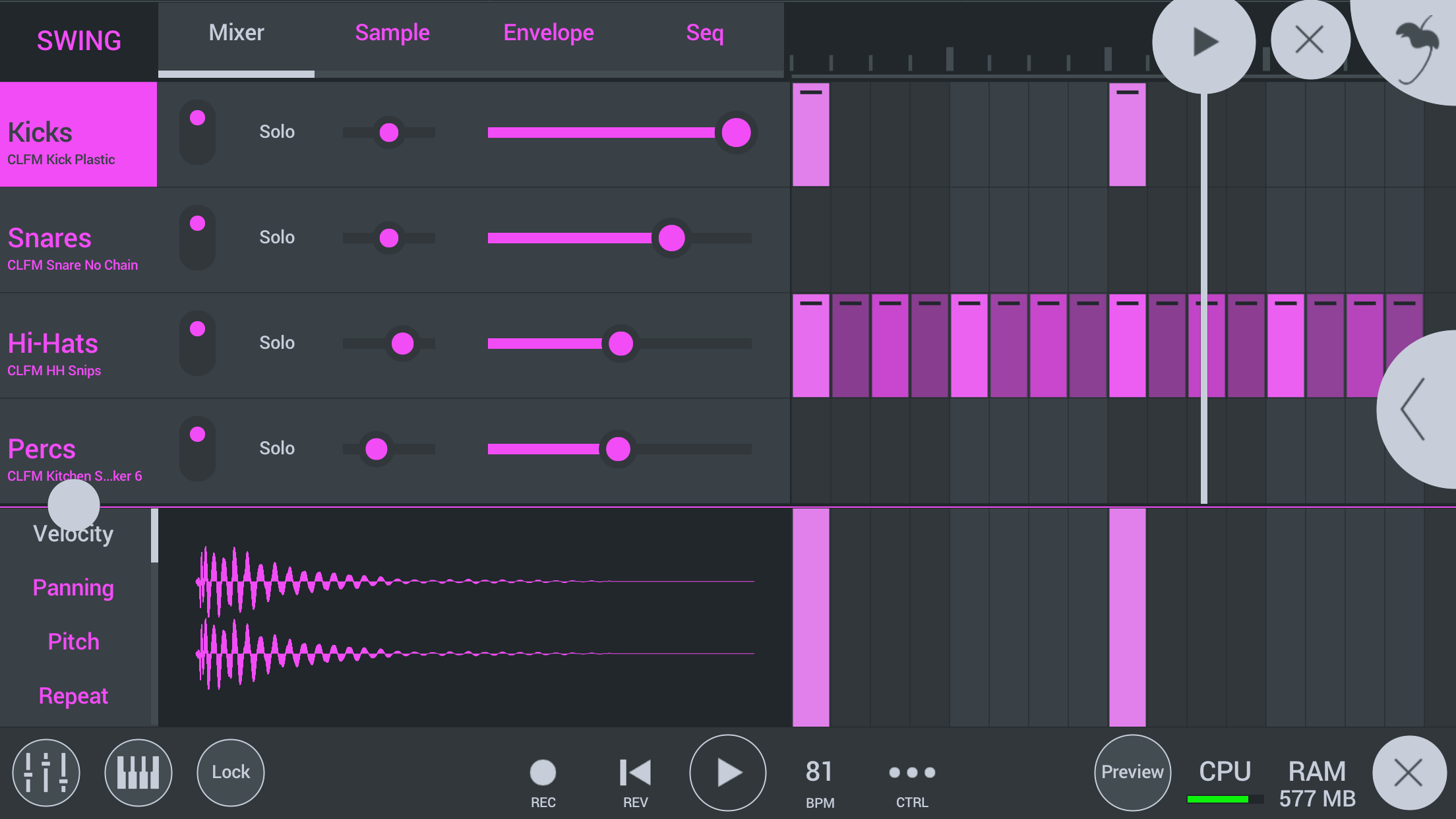 Captura de ecrã 2 da app FL Studio Mobile
